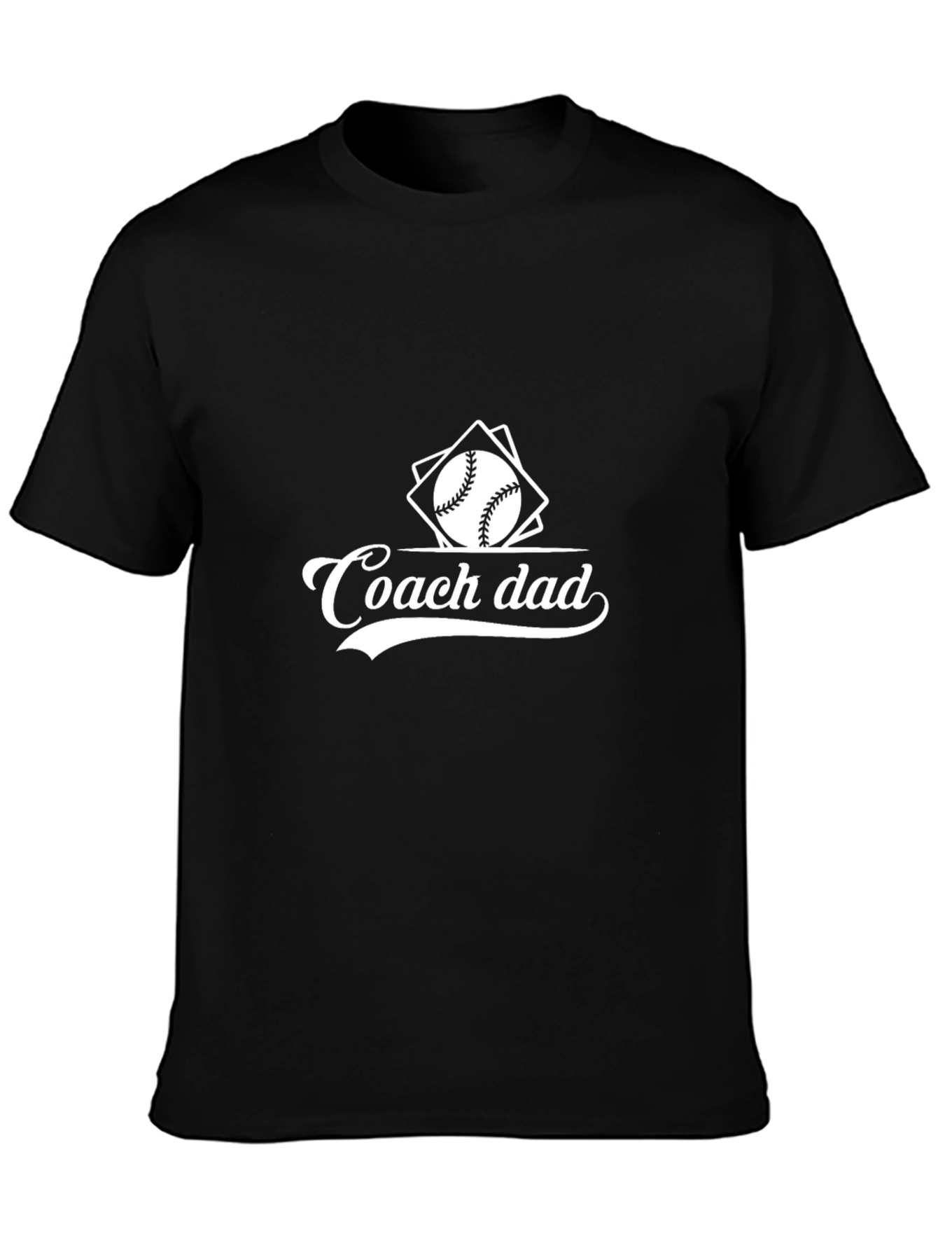 Coach Dad Baseball Graphic T-Shirt