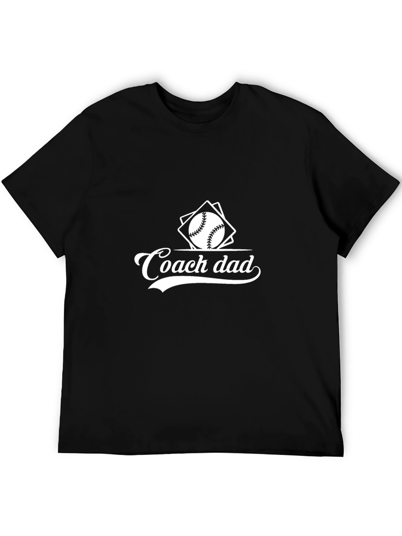 Coach Dad Baseball Graphic T-Shirt