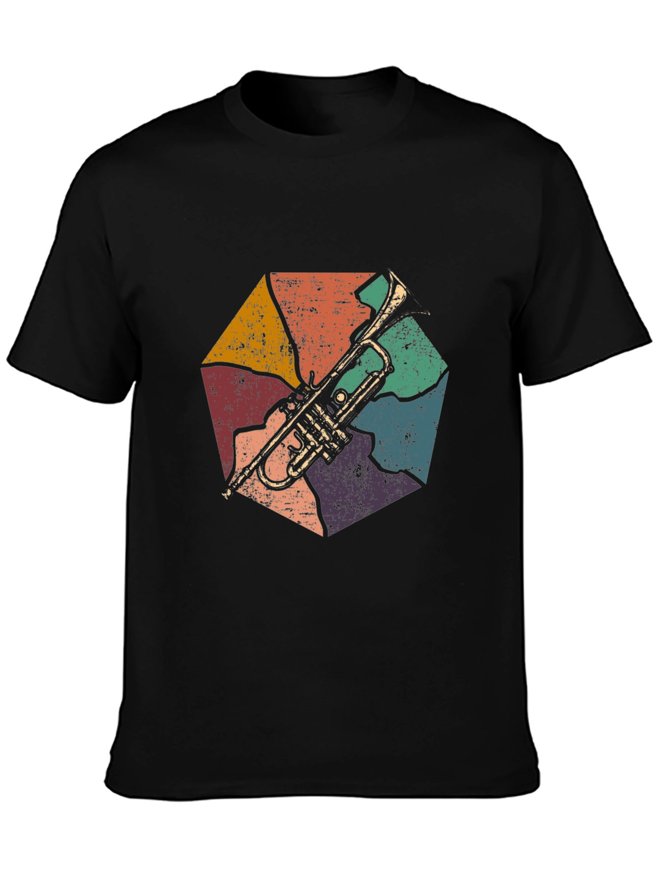 Retro Trumpet Graphic T-Shirt