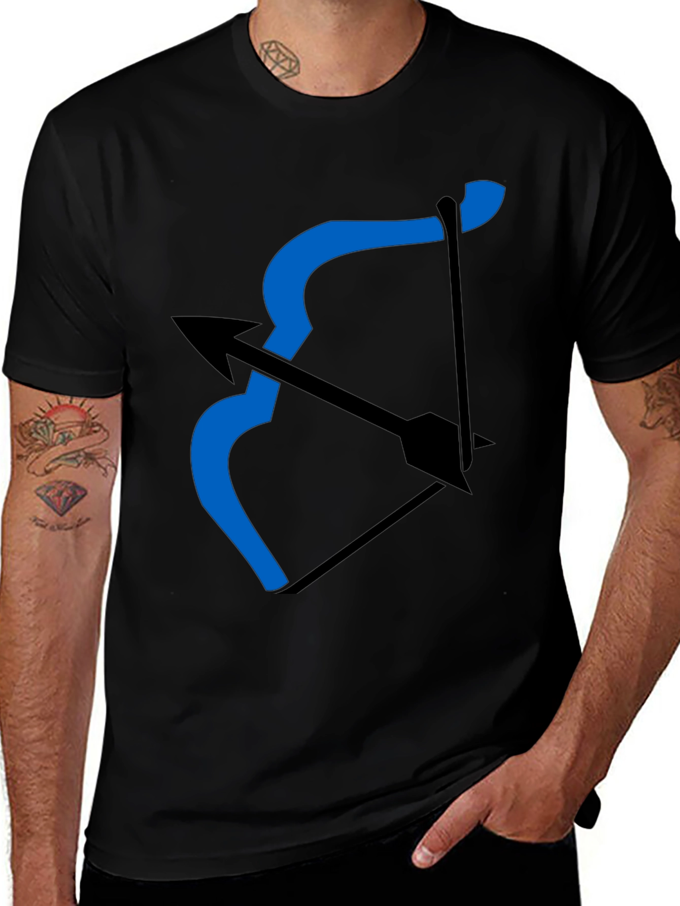 Archer Bow T-Shirt - Black Graphic Tee
