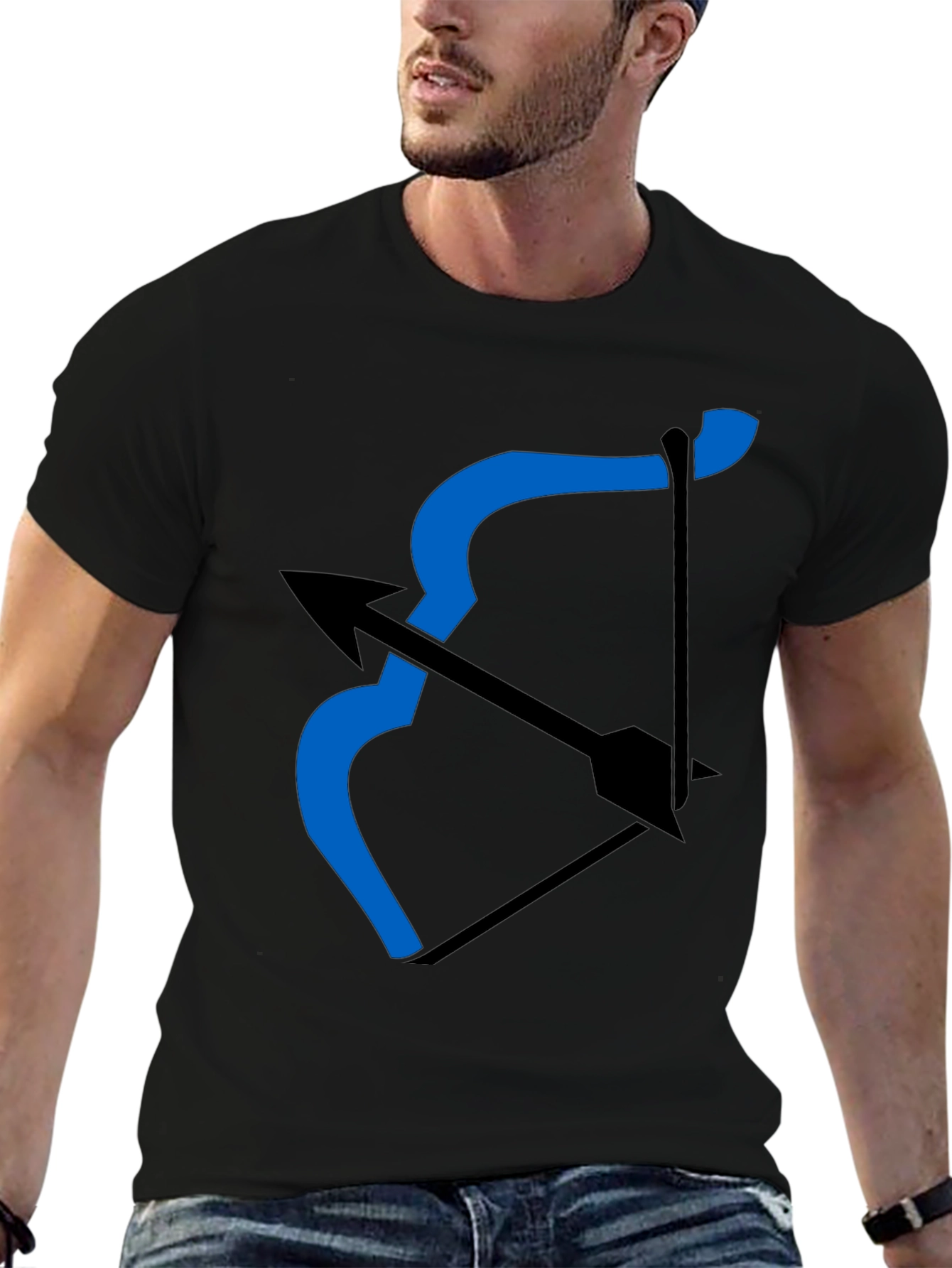 Archer Bow T-Shirt - Black Graphic Tee