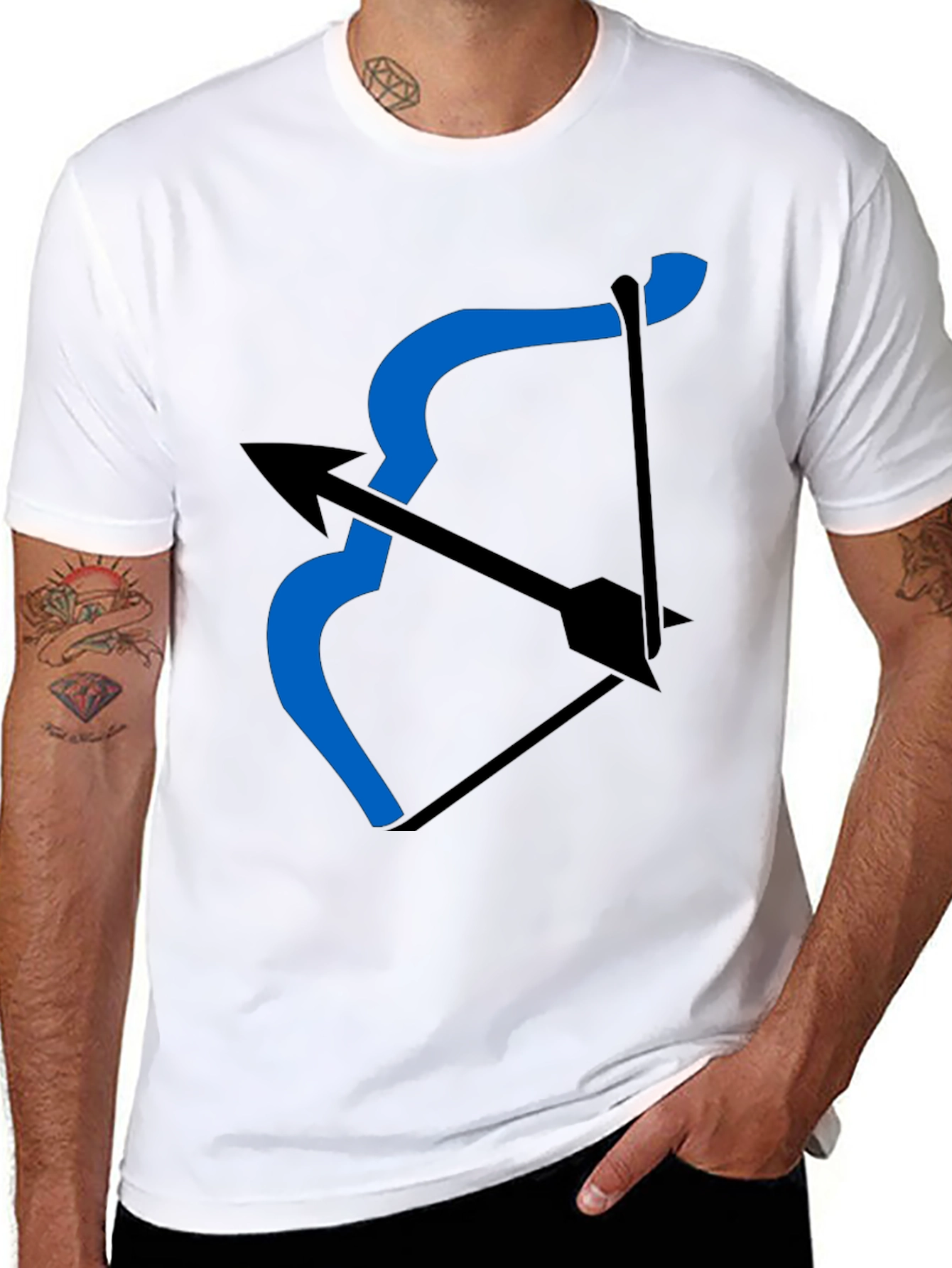 Archer Bow T-Shirt - Black Graphic Tee