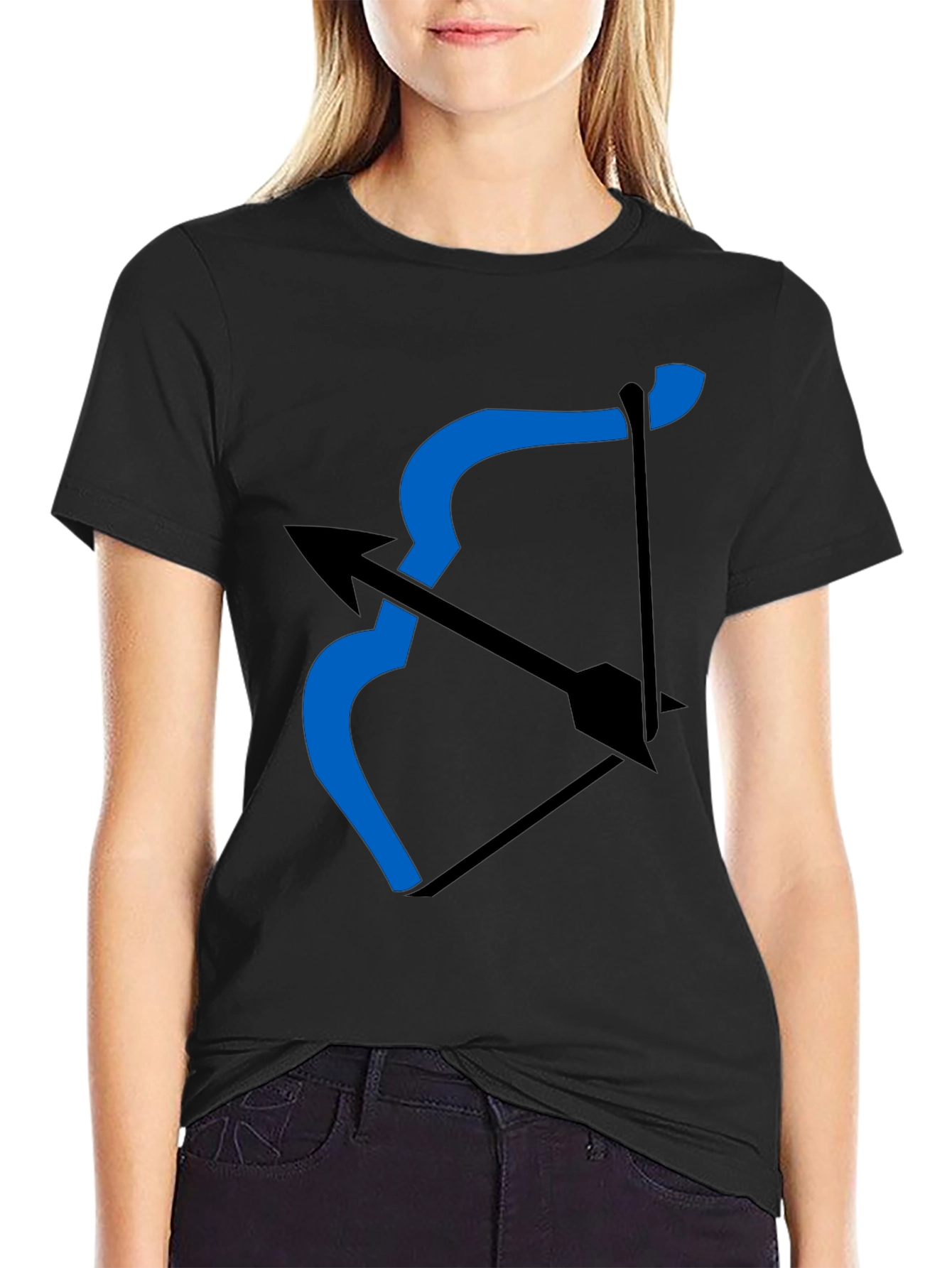Archer Bow T-Shirt - Black Graphic Tee