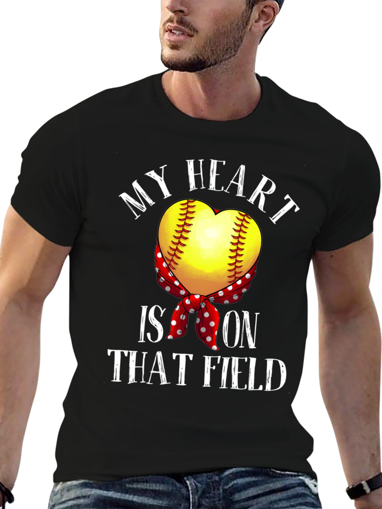 My Heart is On That Field Graphic T-Shirt