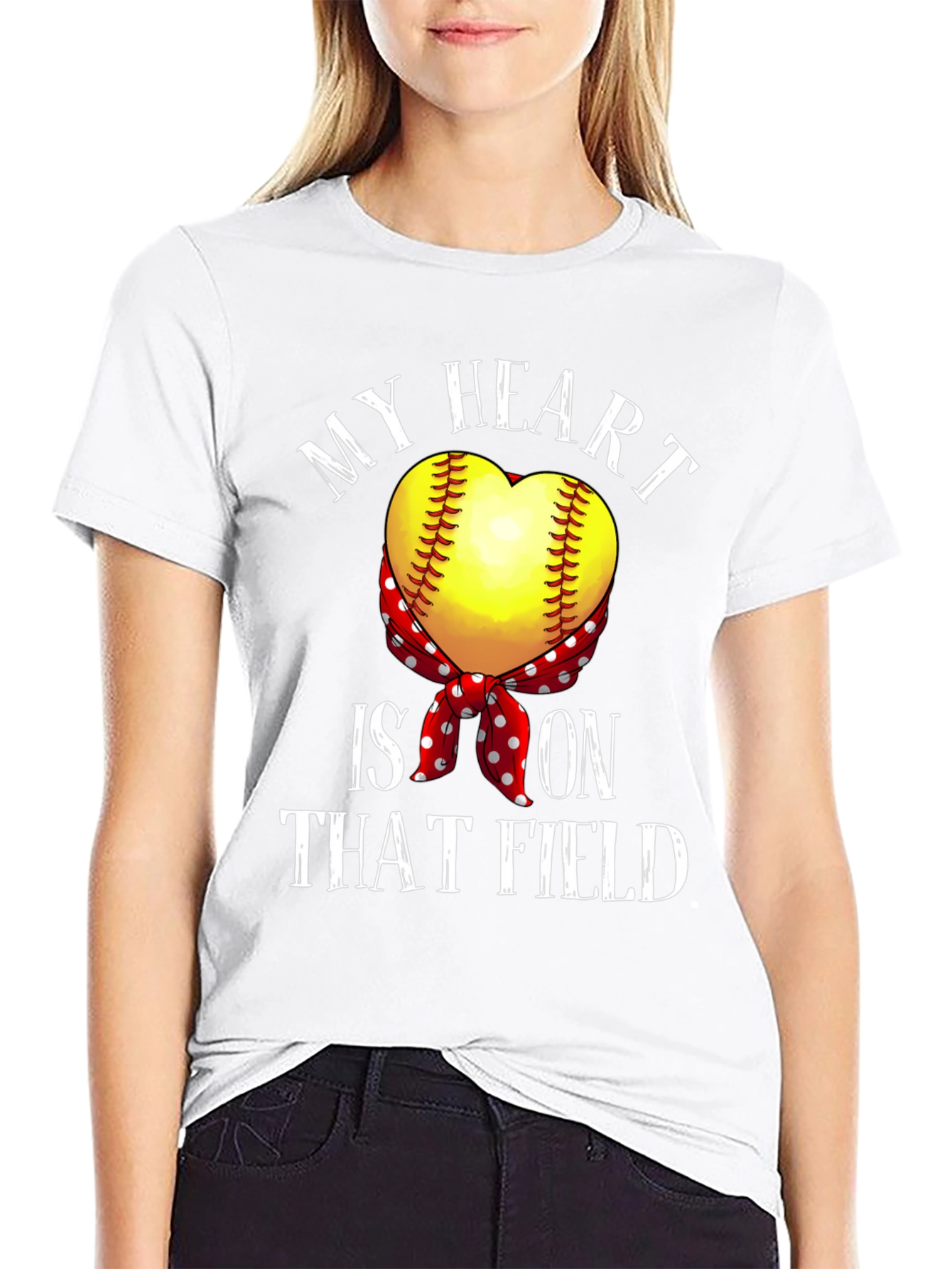 My Heart is On That Field Graphic T-Shirt
