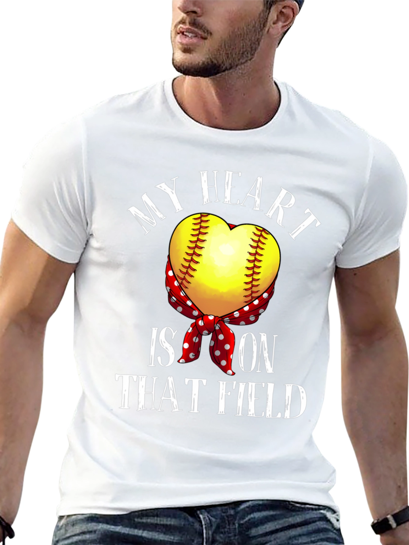 My Heart is On That Field Graphic T-Shirt