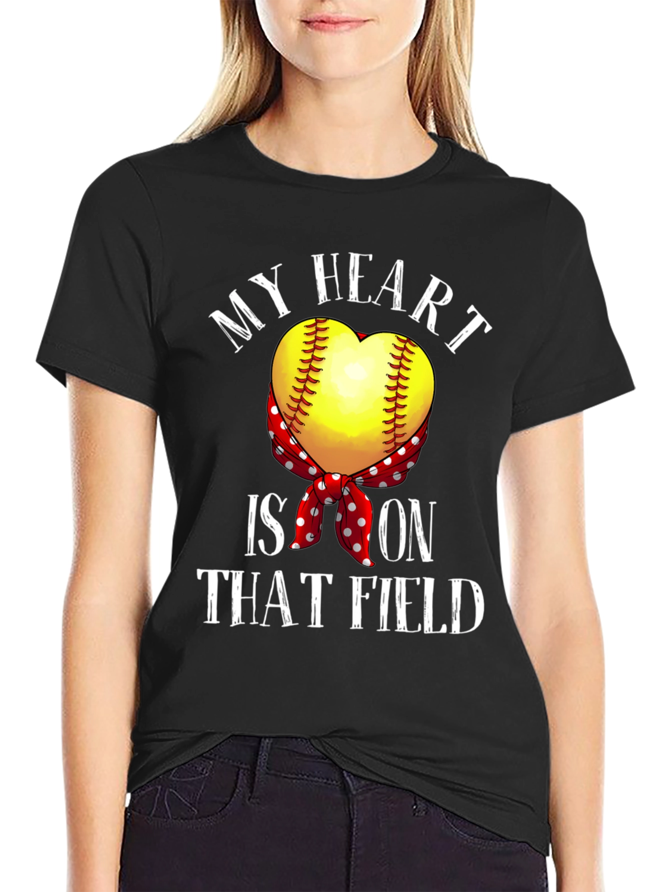My Heart is On That Field Graphic T-Shirt