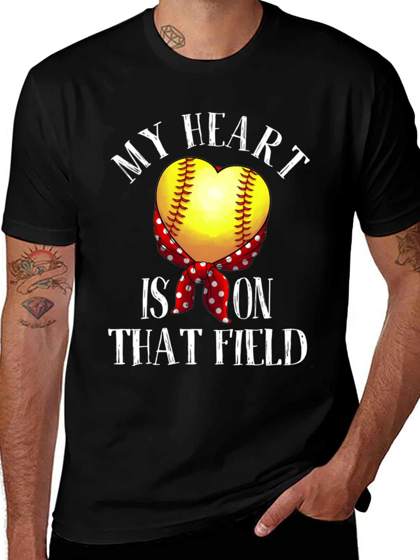 My Heart is On That Field Graphic T-Shirt