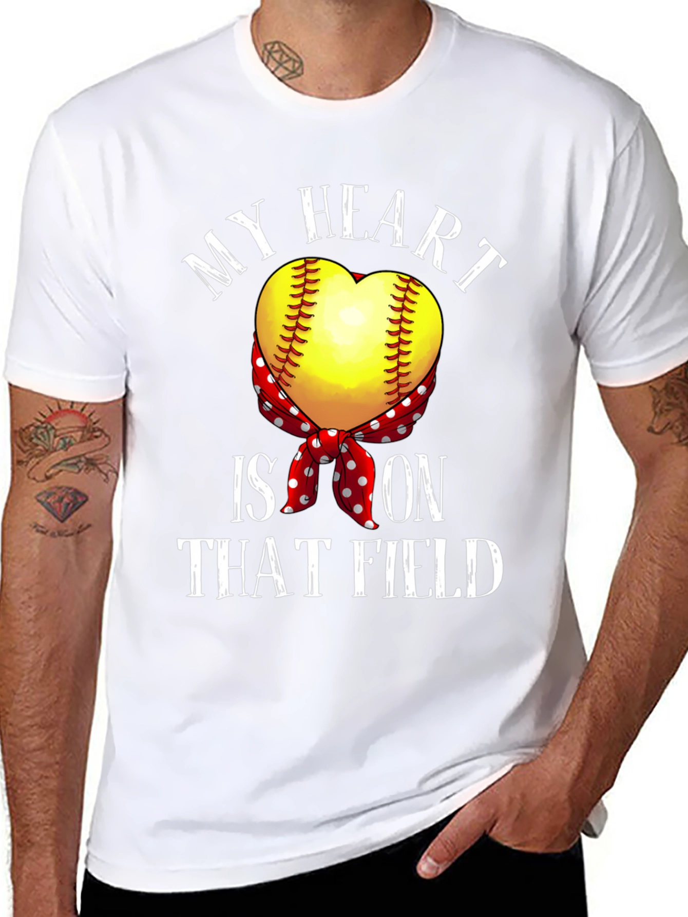 My Heart is On That Field Graphic T-Shirt