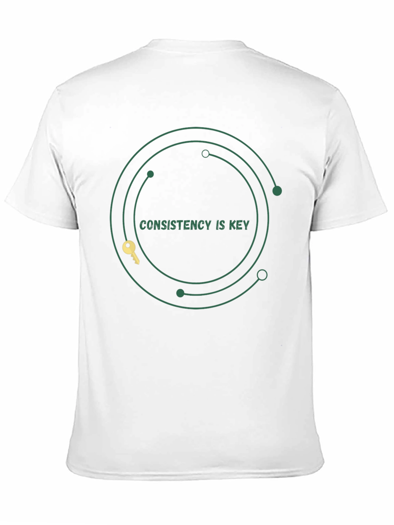 Consistency is Key Graphic Tee - Motivation Black T-Shirt