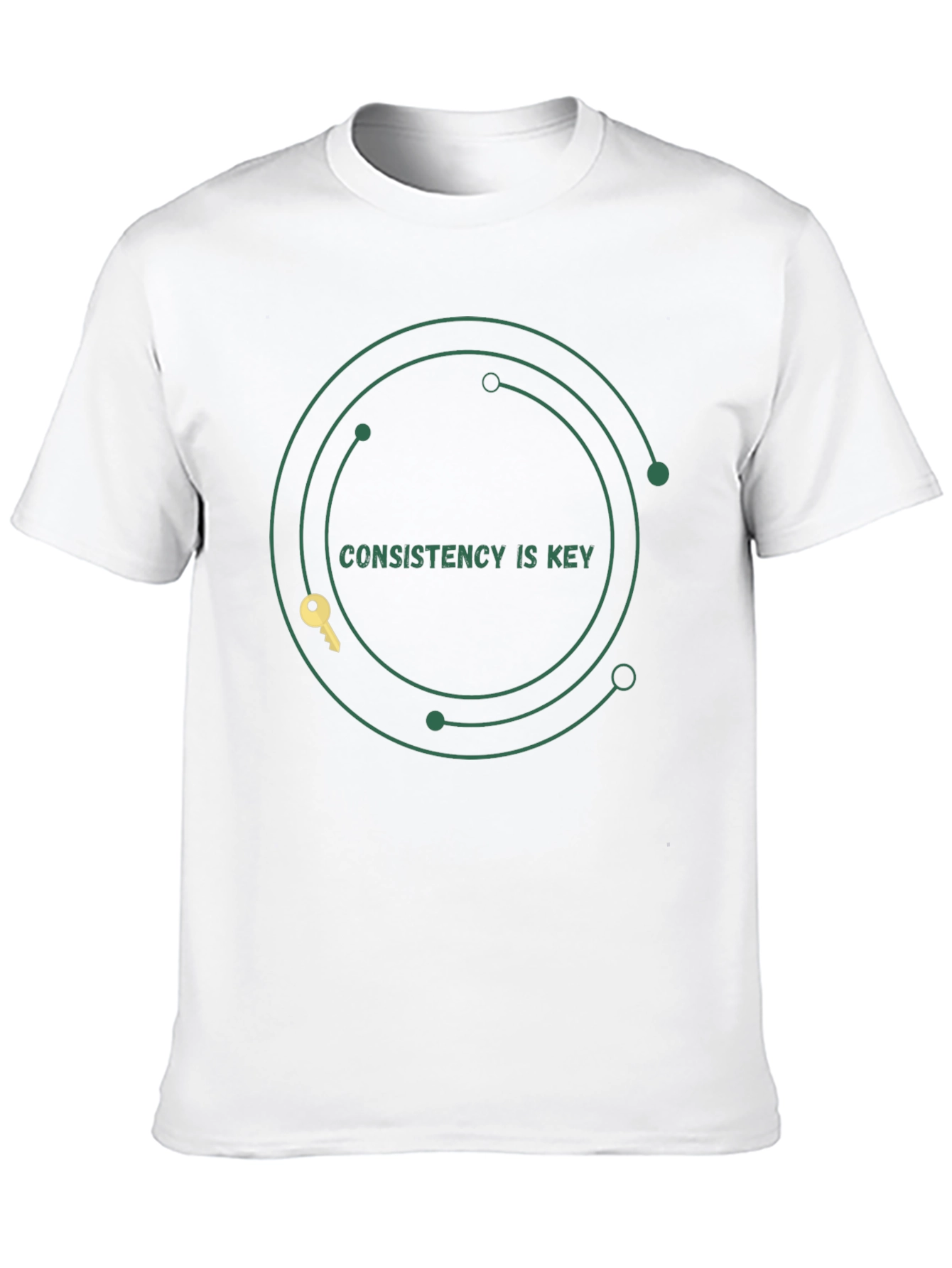 Consistency is Key Graphic Tee - Motivation Black T-Shirt