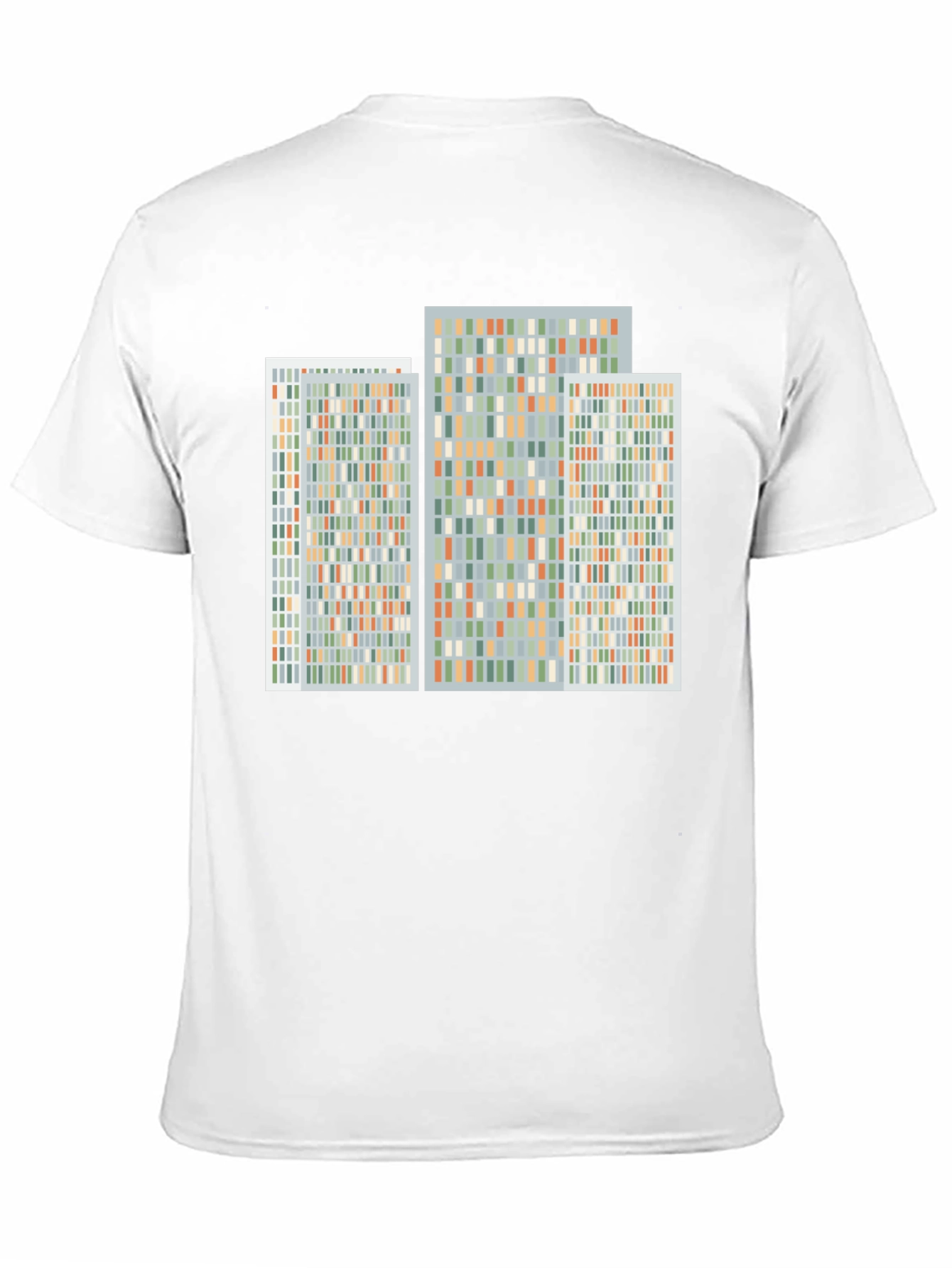 Abstract Geometric Pattern Print Black T-Shirt