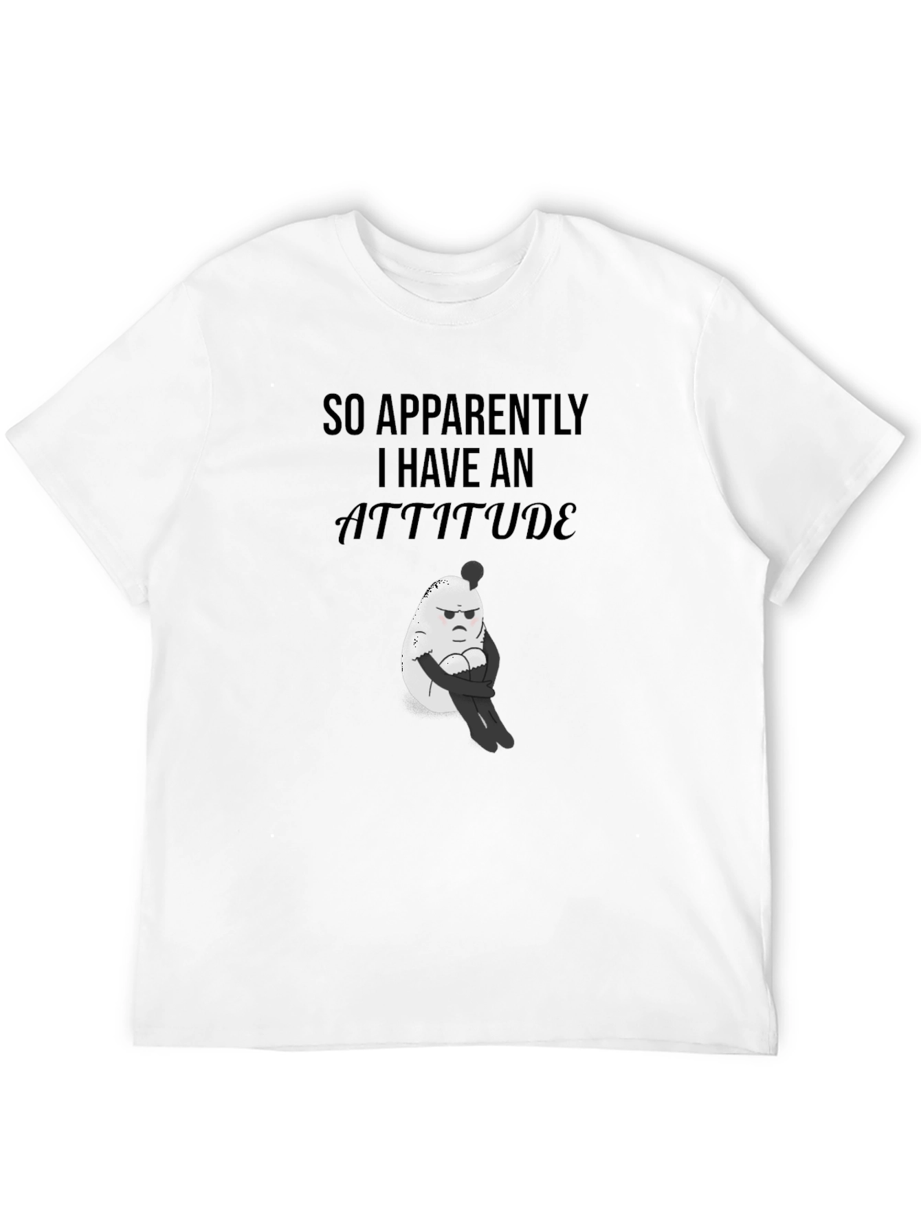 Attitude Graphic T-Shirt - Funny Egg Design