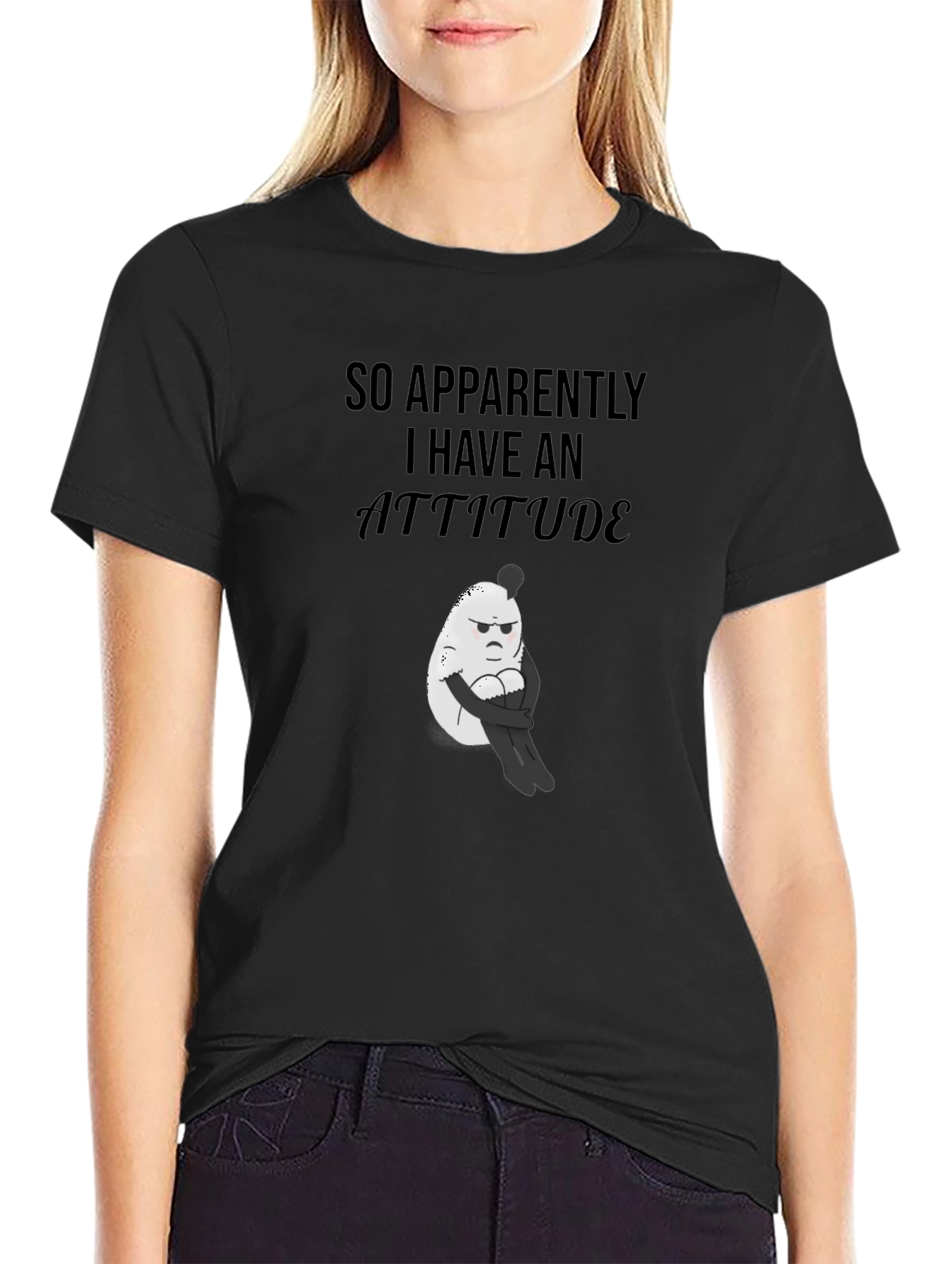 Attitude Graphic T-Shirt - Funny Egg Design