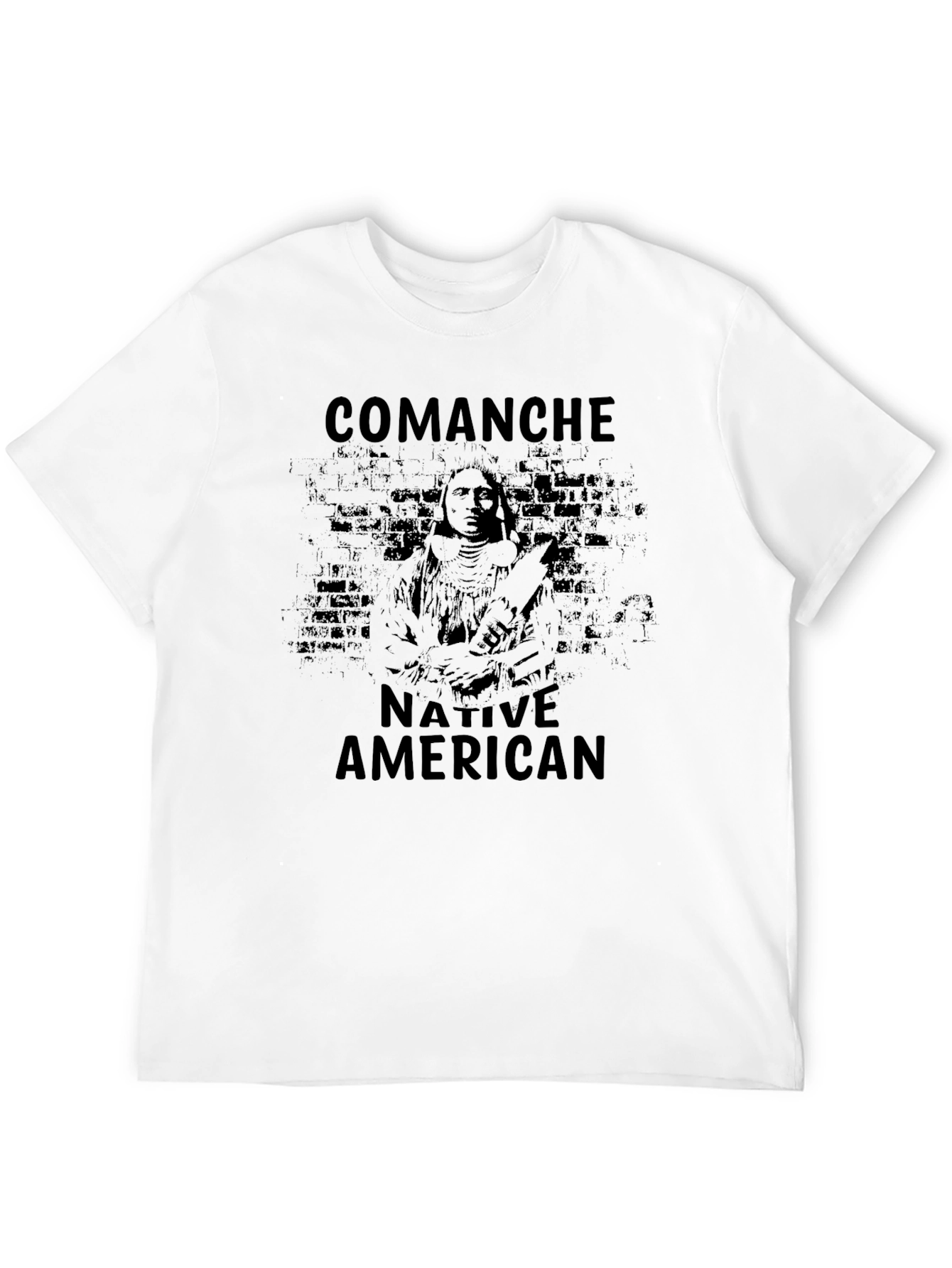 Comanche Native American Black T-Shirt