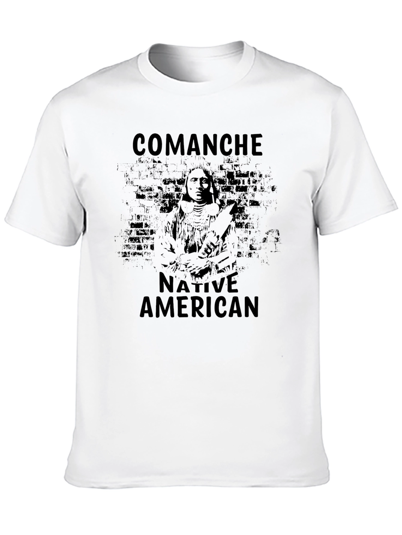 Comanche Native American Black T-Shirt