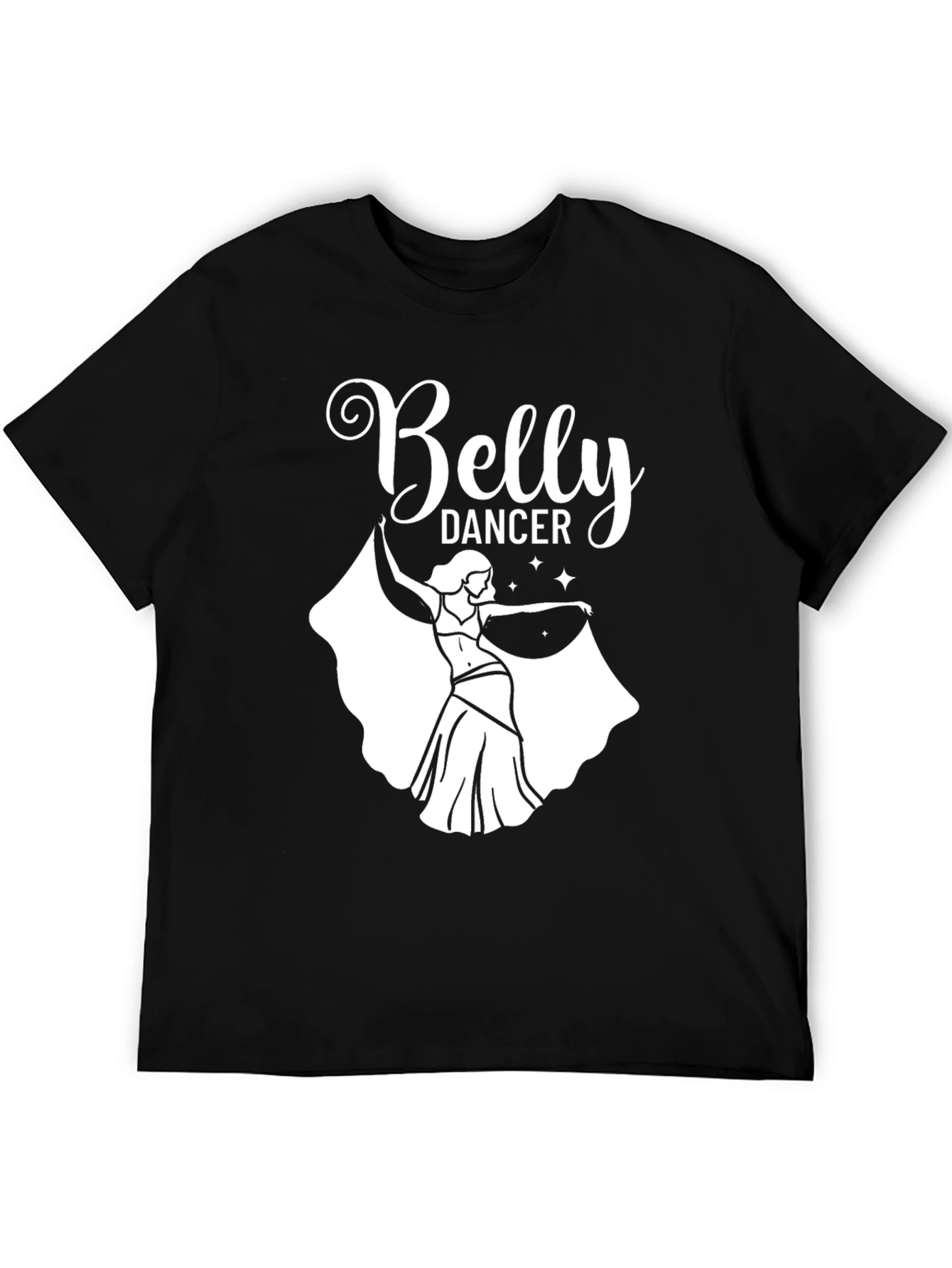 Belly Dancer Graphic Tee - Mens Black T-Shirt