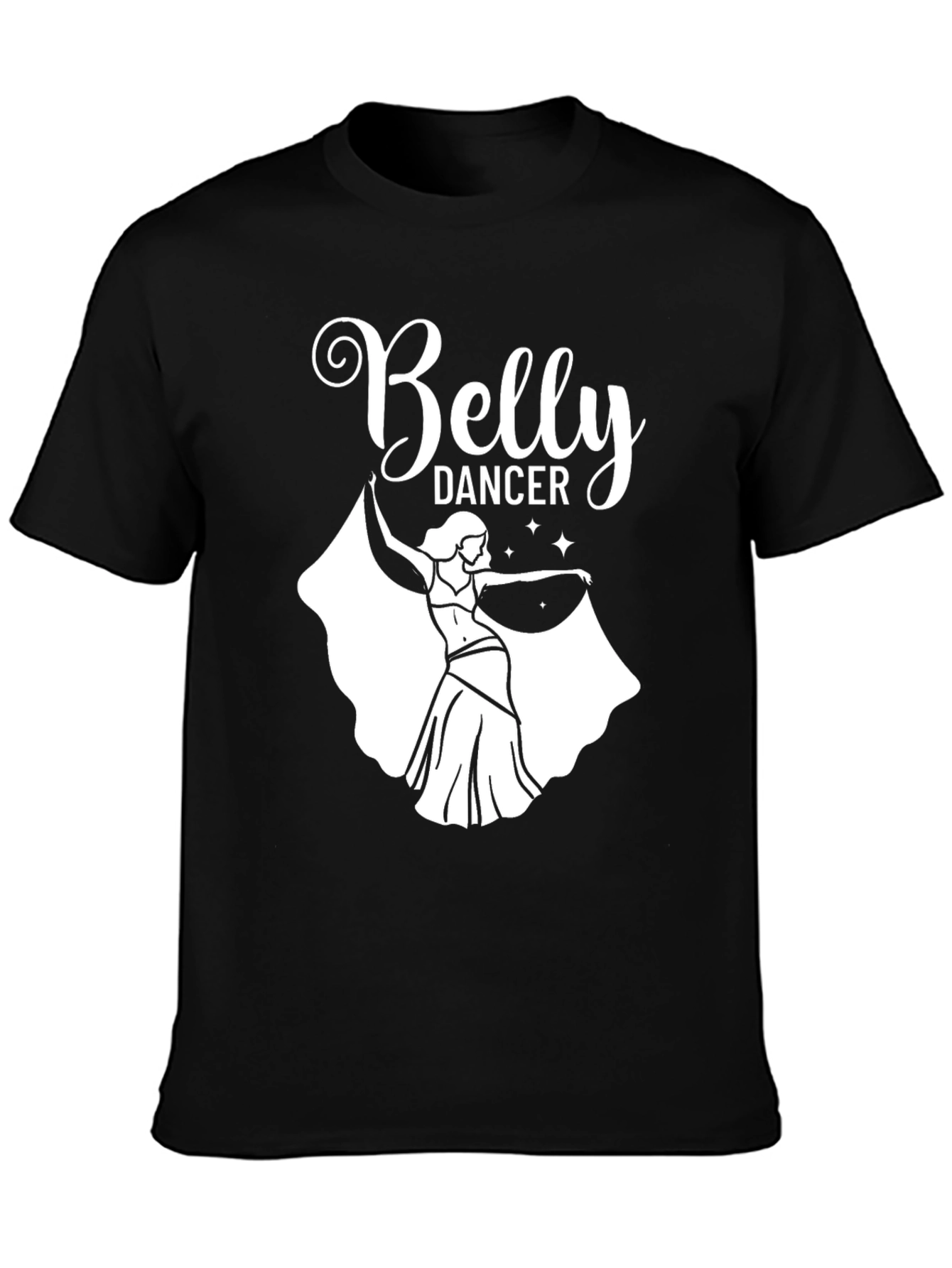 Belly Dancer Graphic Tee - Mens Black T-Shirt
