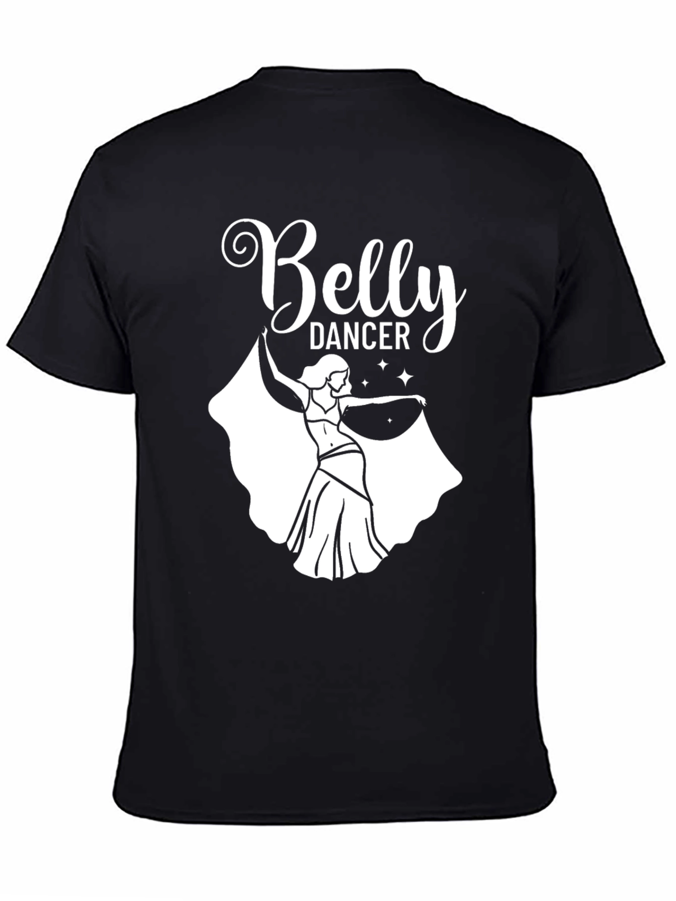 Belly Dancer Graphic Tee - Mens Black T-Shirt
