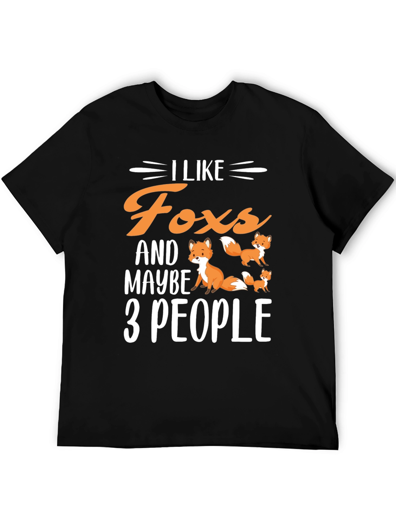 I Like Foxes & Maybe 3 People T-Shirt