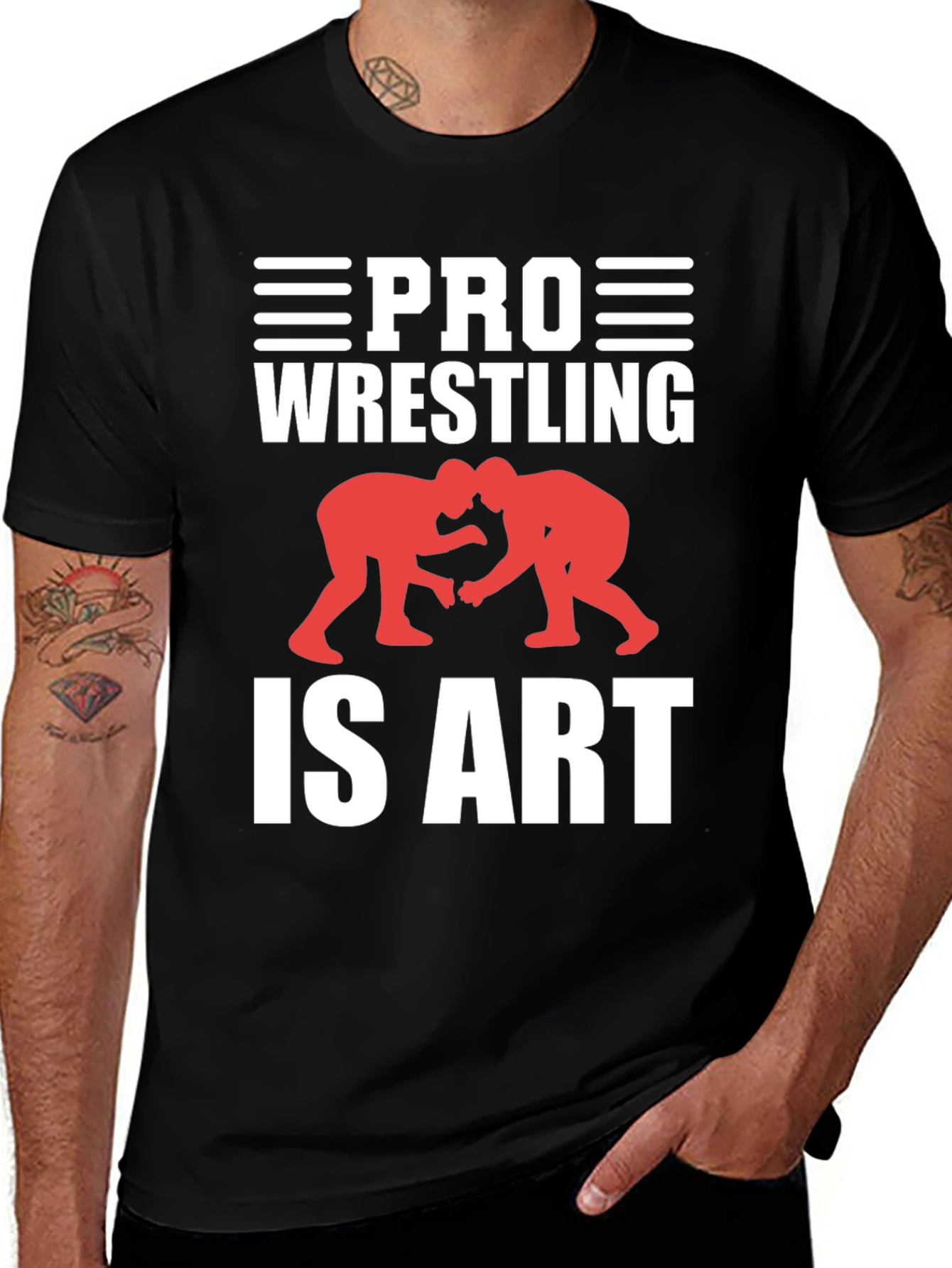 Pro Wrestling is Art Graphic Tee