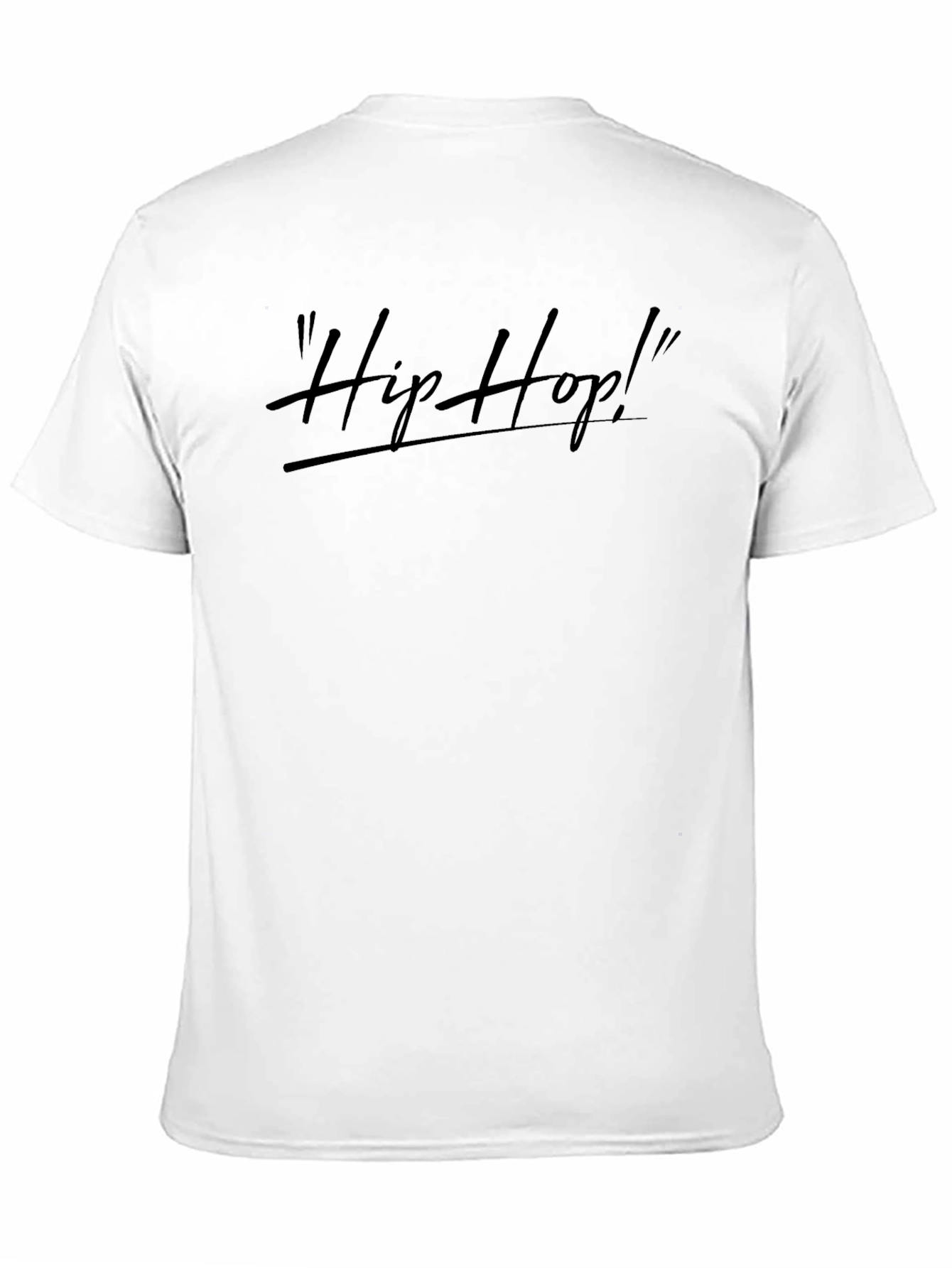 Hip Hop Style Black Graphic Tee