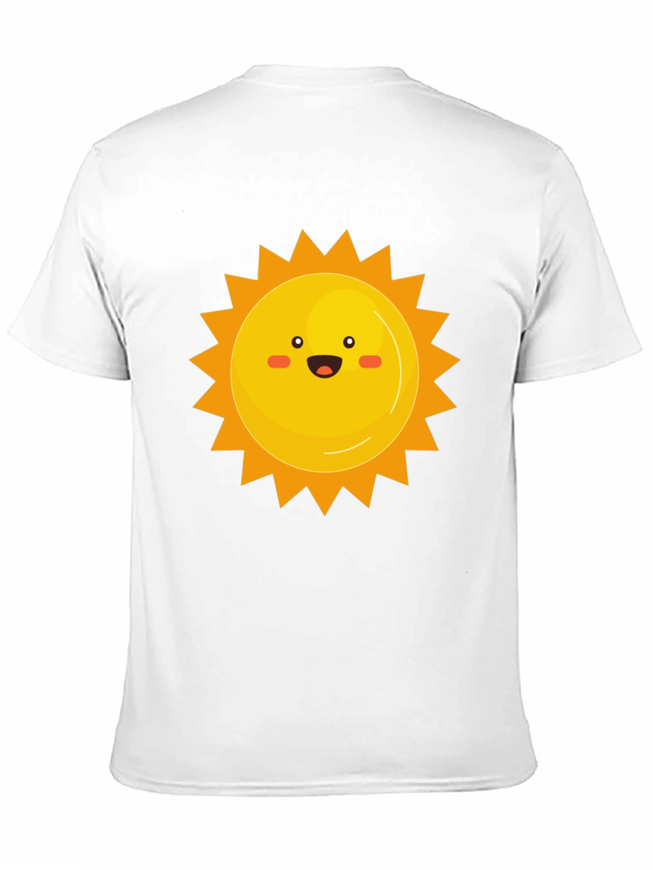 Smiling Sun Graphic Print Black Tee