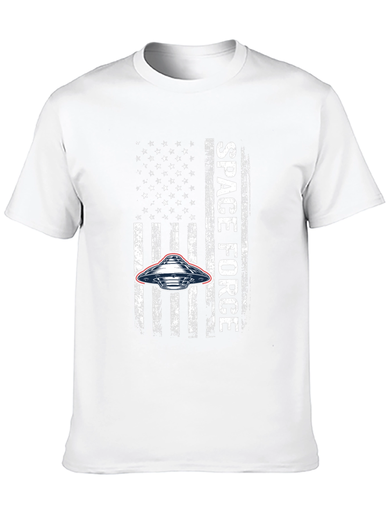 Space Force USA Flag UFO Graphic T-Shirt