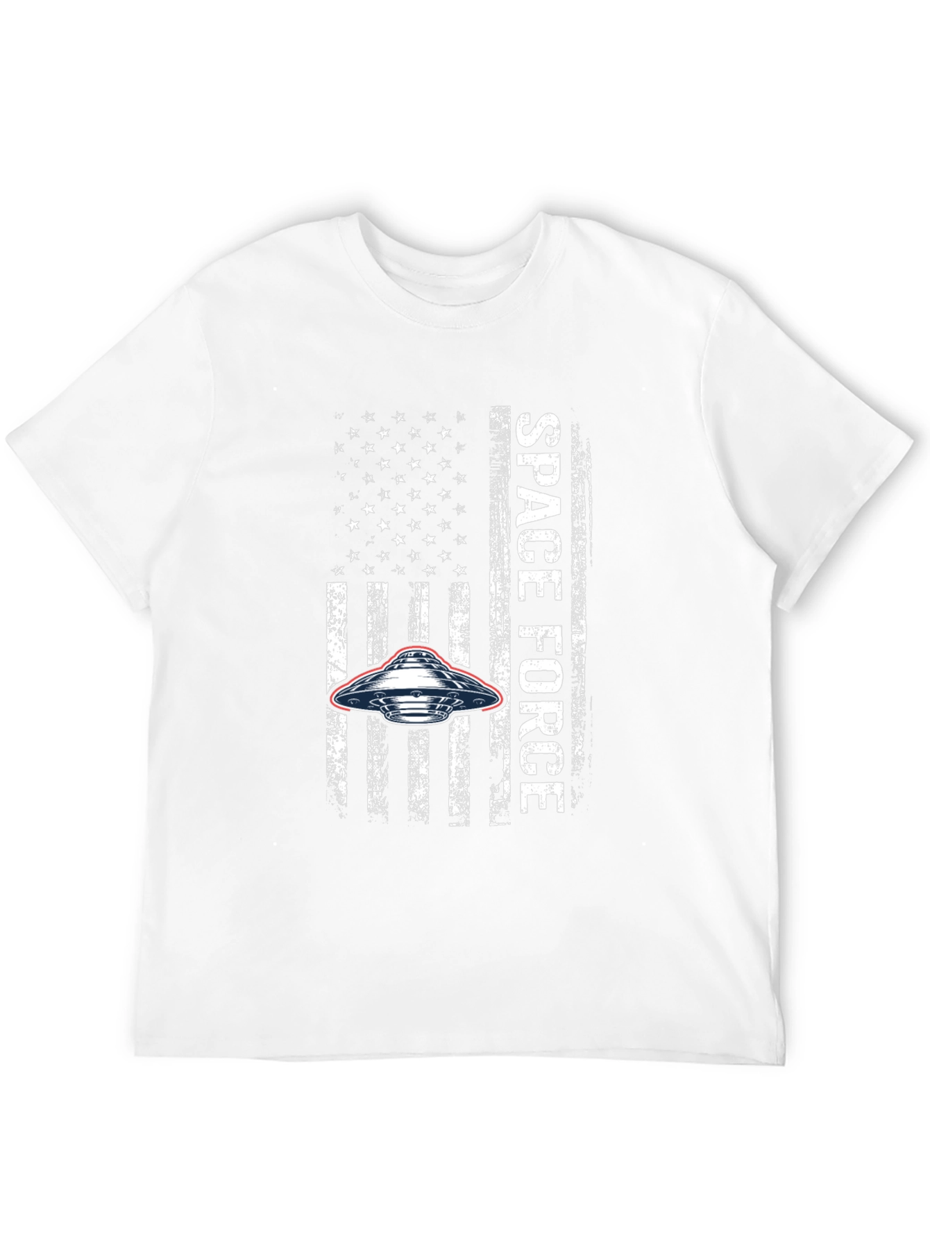 Space Force USA Flag UFO Graphic T-Shirt