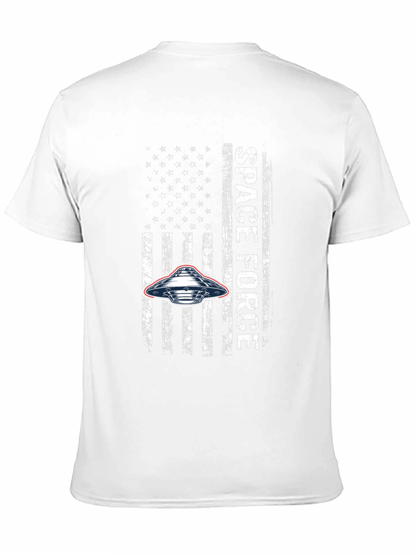 Space Force USA Flag UFO Graphic T-Shirt