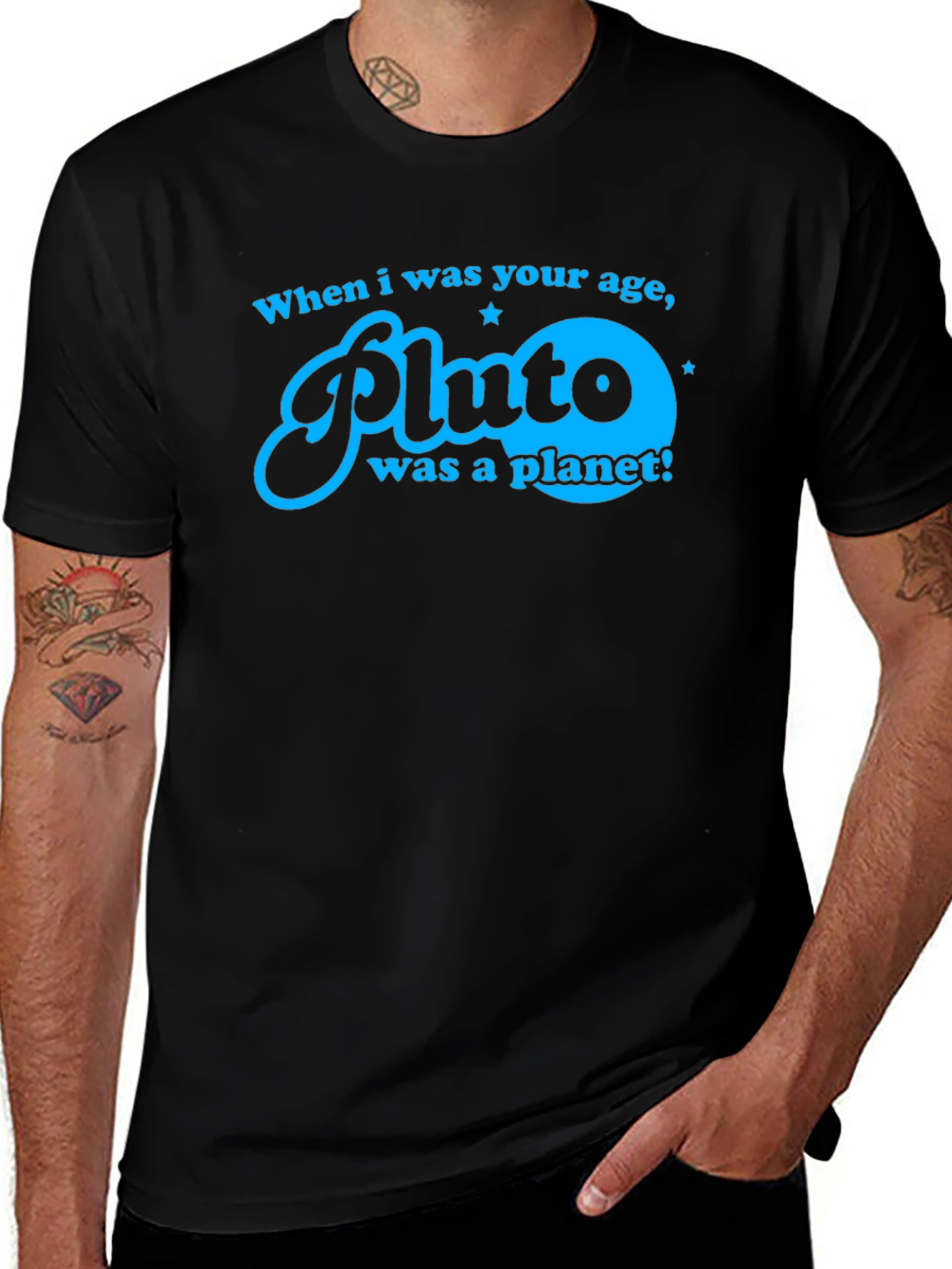 Pluto Was A Planet T-Shirt - Retro Space Tee