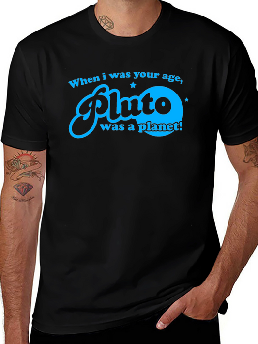 Pluto Was A Planet T-Shirt - Retro Space Tee