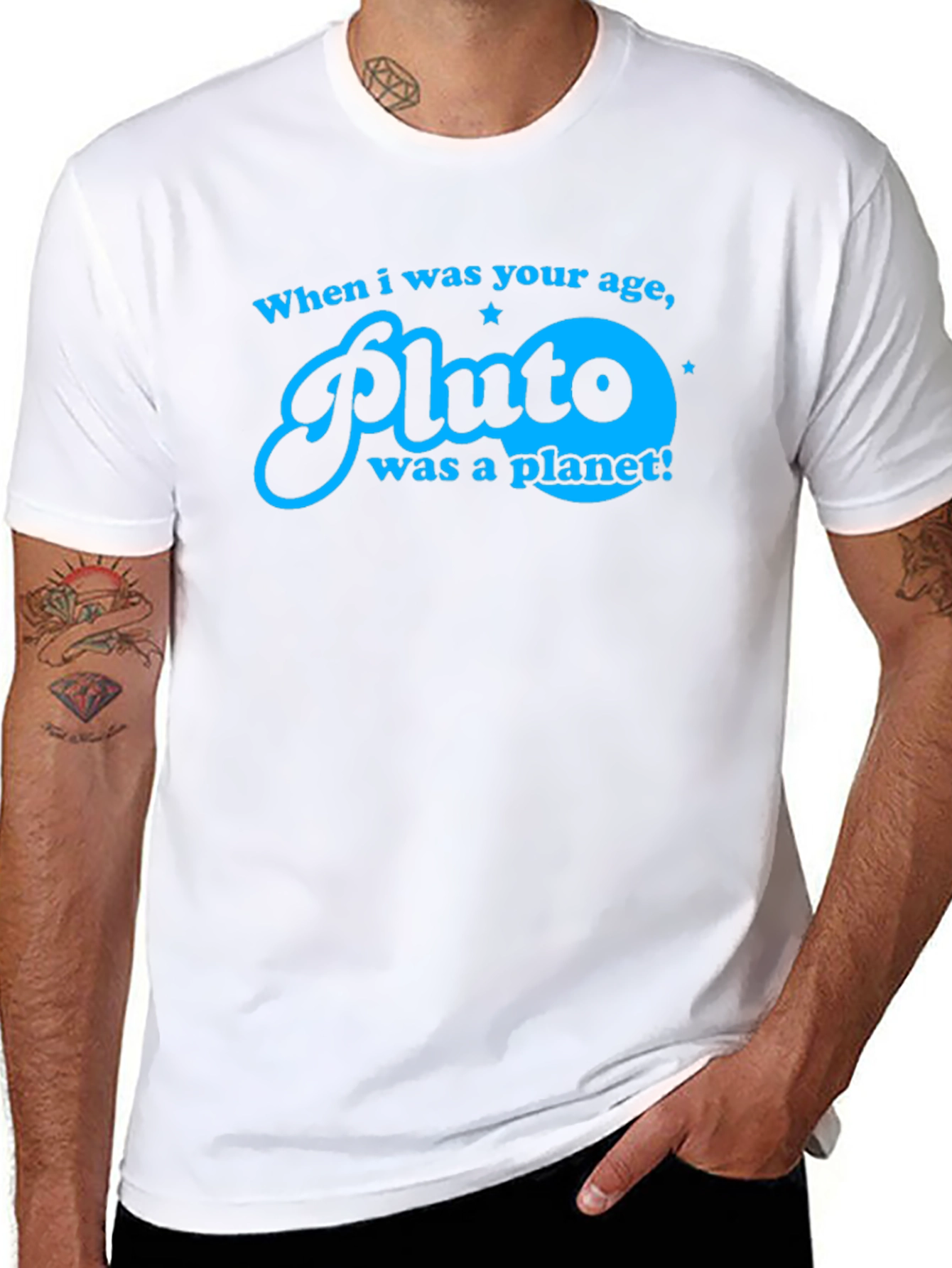 Pluto Was A Planet T-Shirt - Retro Space Tee