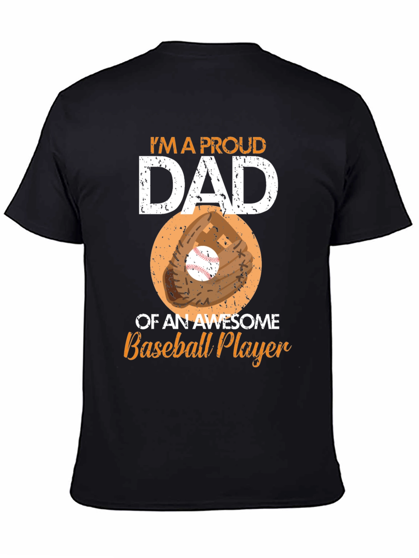 Proud Dad Baseball Player T-Shirt