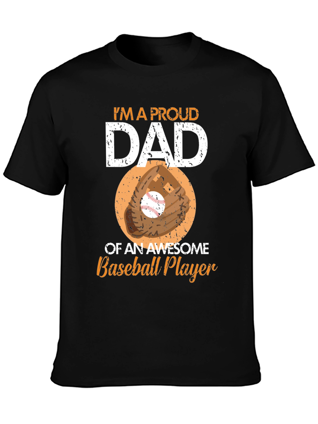 Proud Dad Baseball Player T-Shirt