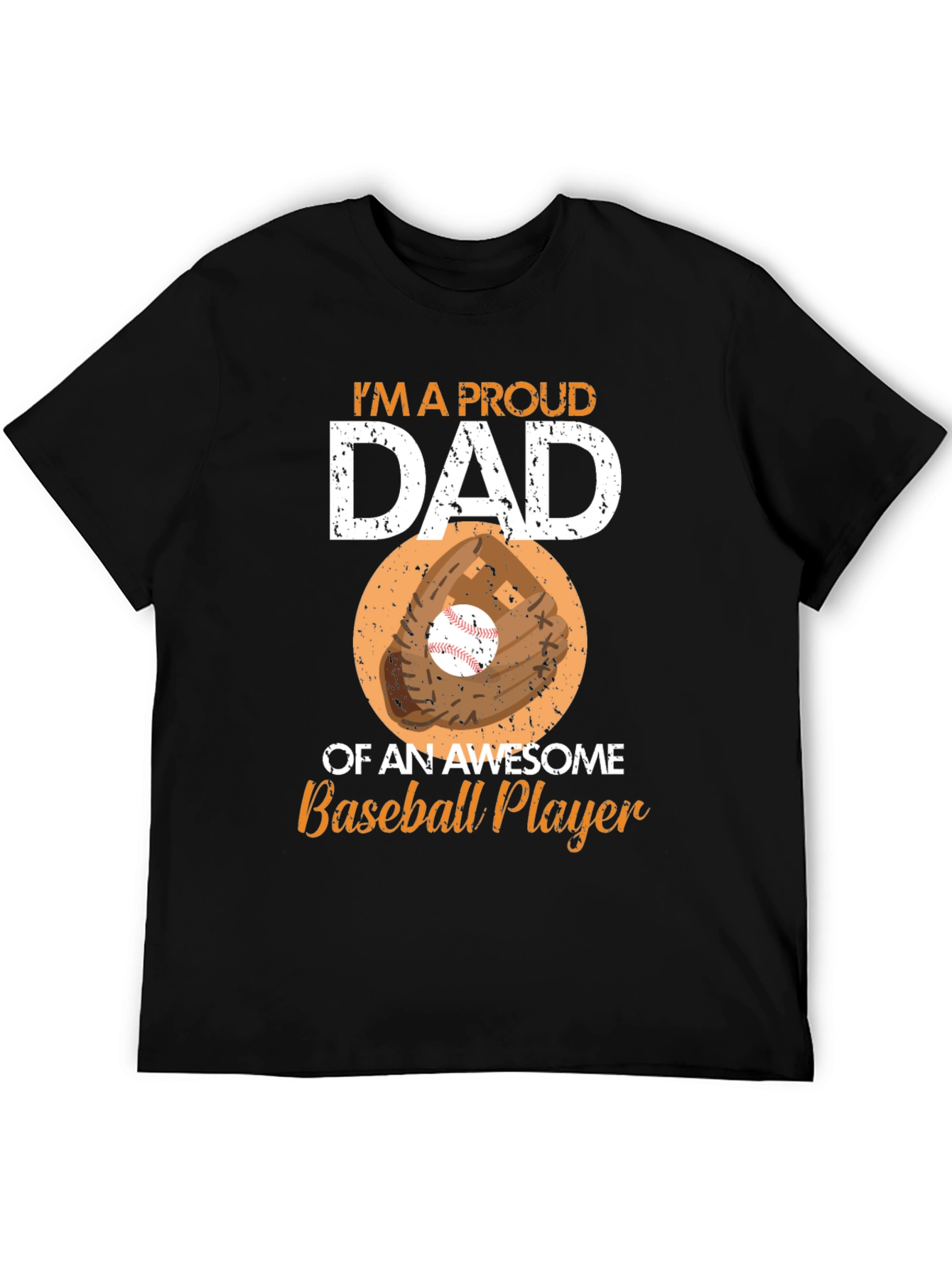Proud Dad Baseball Player T-Shirt