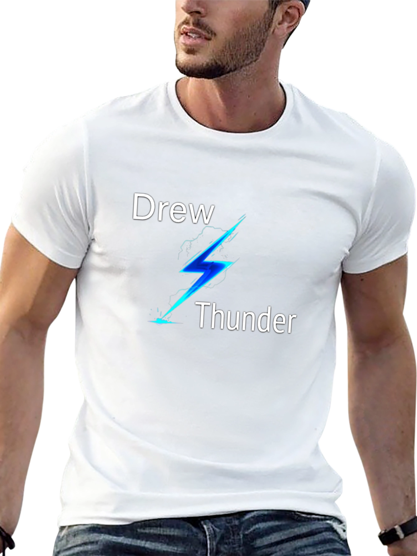 Drew Thunder Black Graphic Tee