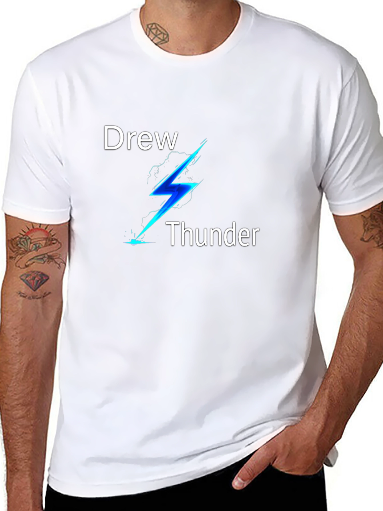 Drew Thunder Black Graphic Tee