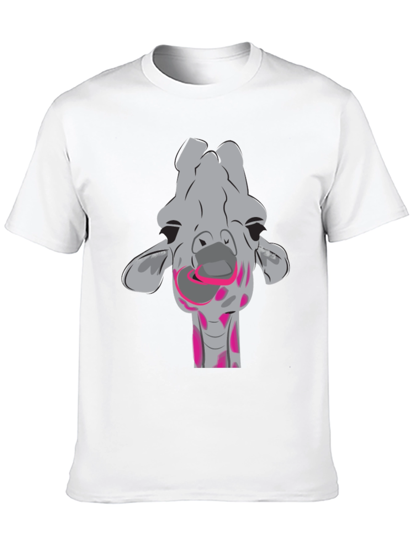Fun Giraffe Graphic T-Shirt