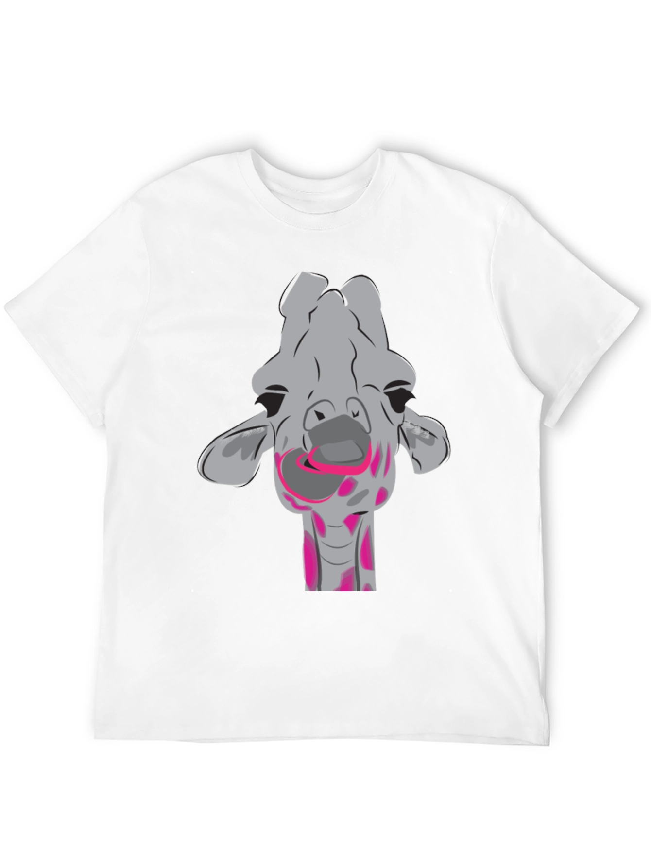 Fun Giraffe Graphic T-Shirt