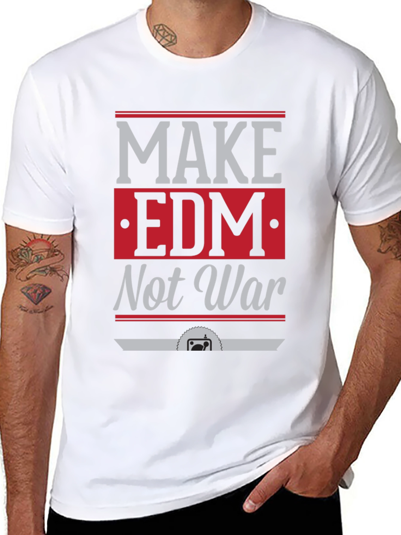 Make EDM Not War Graphic Tee