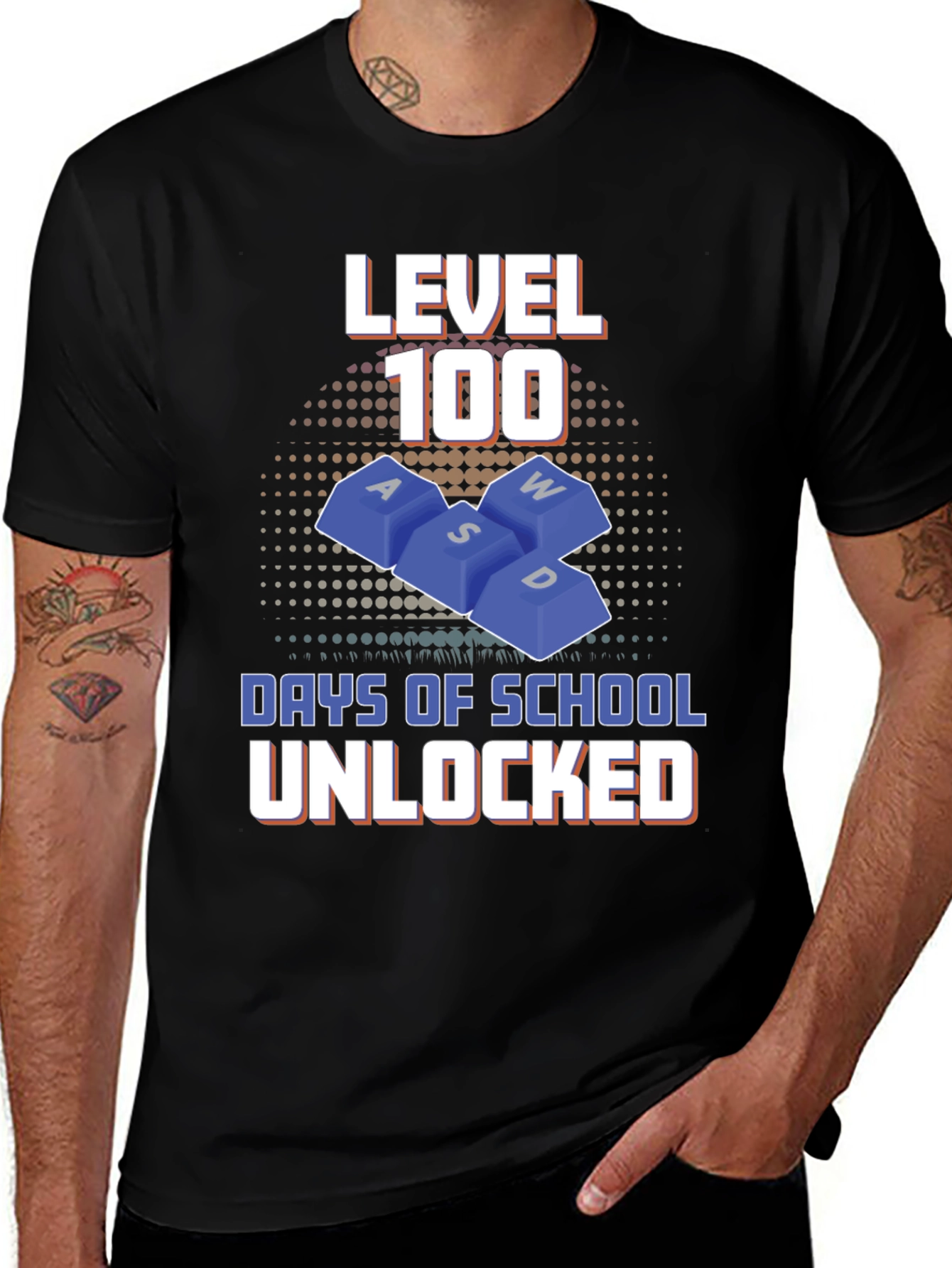 Level 100 Days of School Unlocked T-Shirt