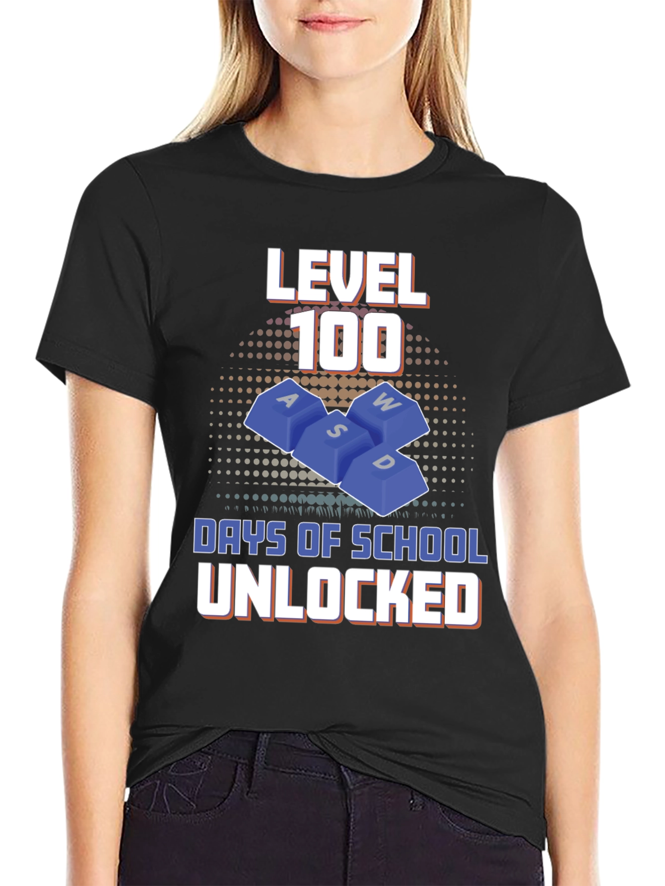 Level 100 Days of School Unlocked T-Shirt