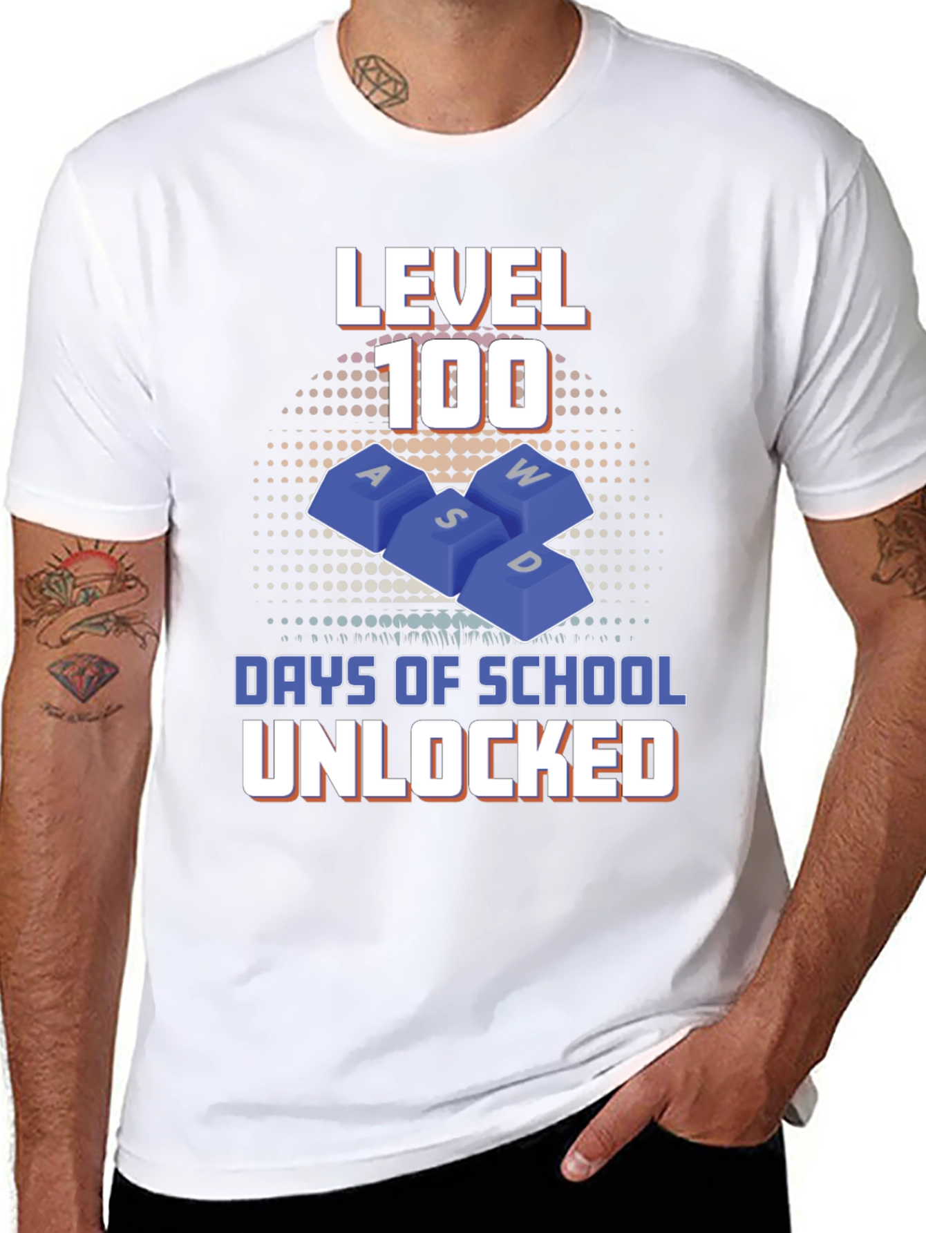 Level 100 Days of School Unlocked T-Shirt