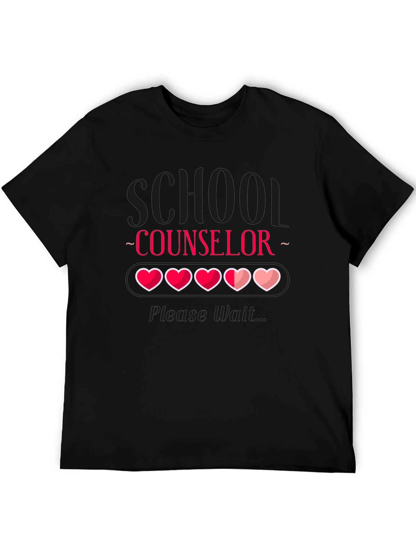 School Counselor Loading Heart T-Shirt