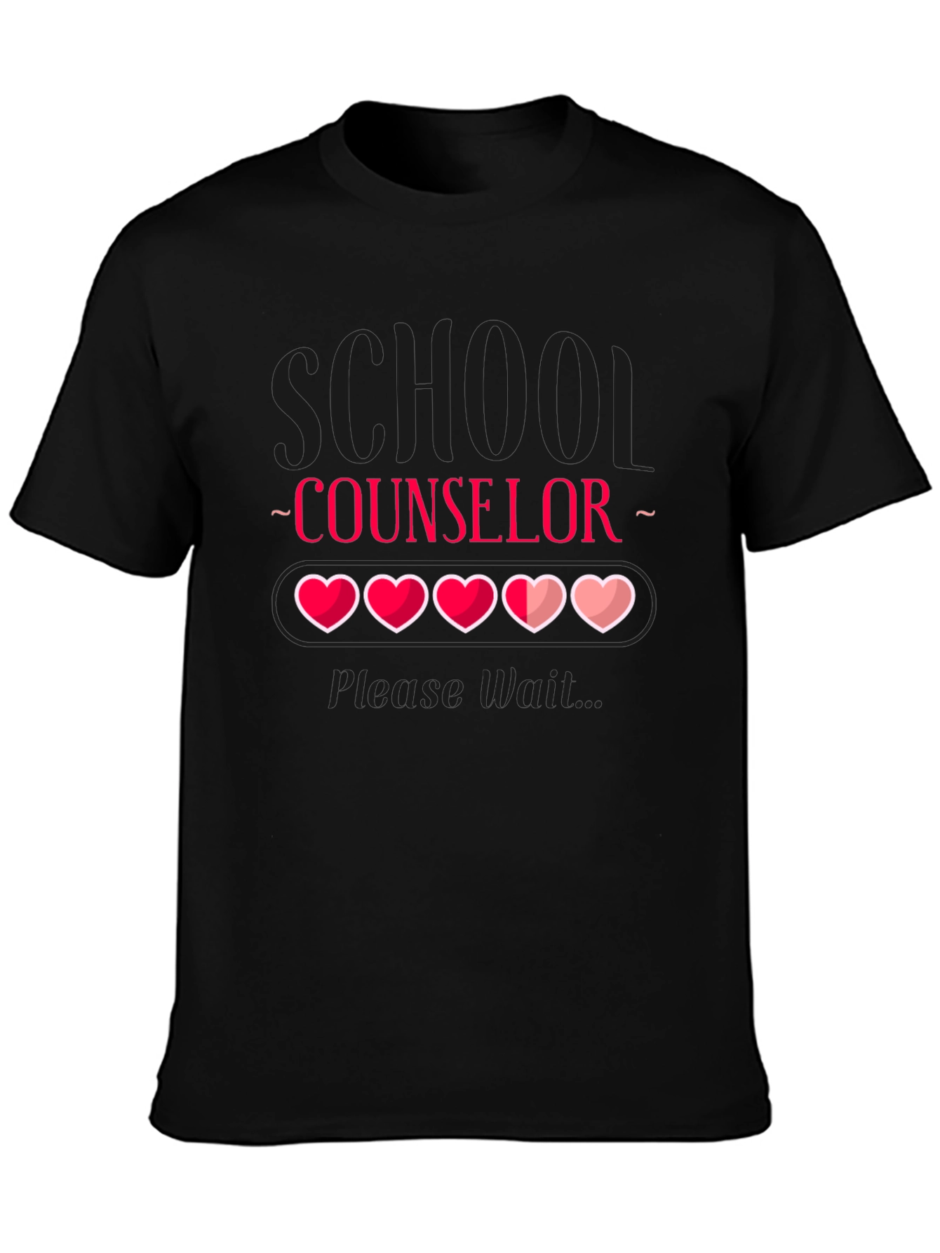 School Counselor Loading Heart T-Shirt