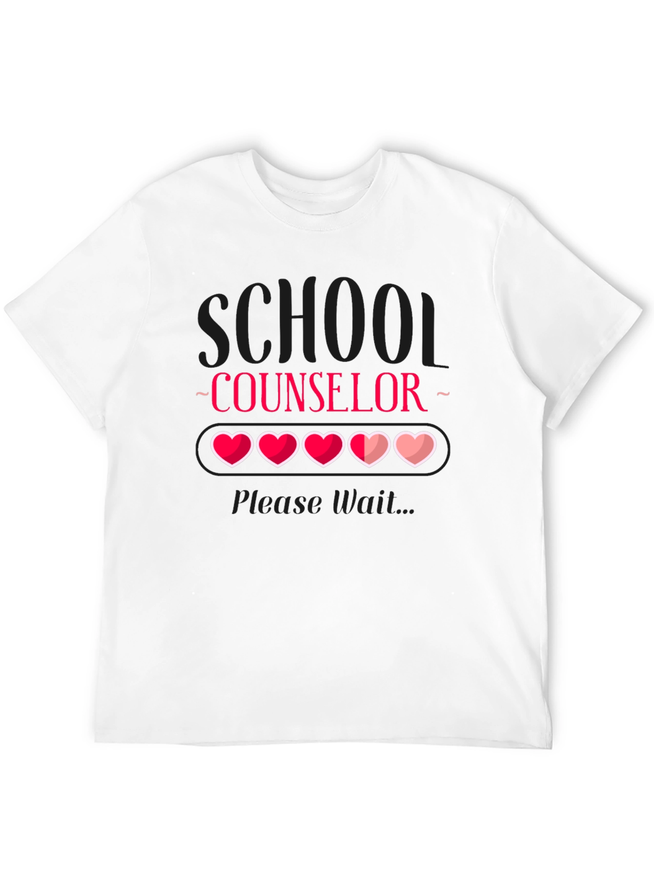 School Counselor Loading Heart T-Shirt