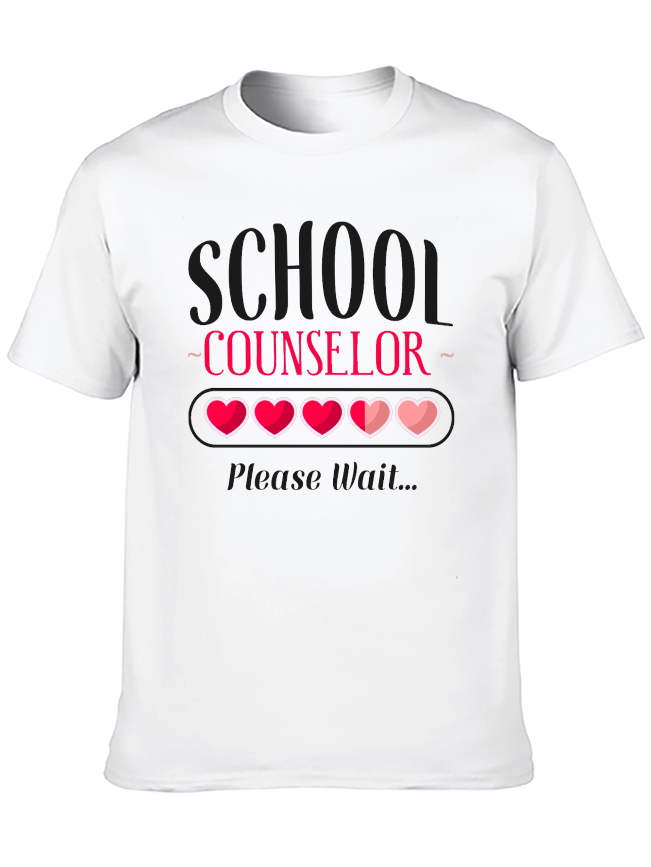 School Counselor Loading Heart T-Shirt