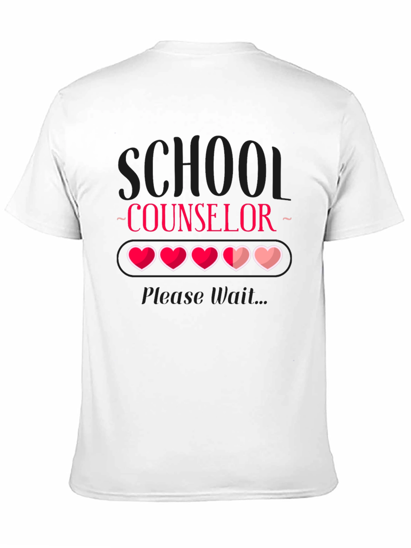 School Counselor Loading Heart T-Shirt