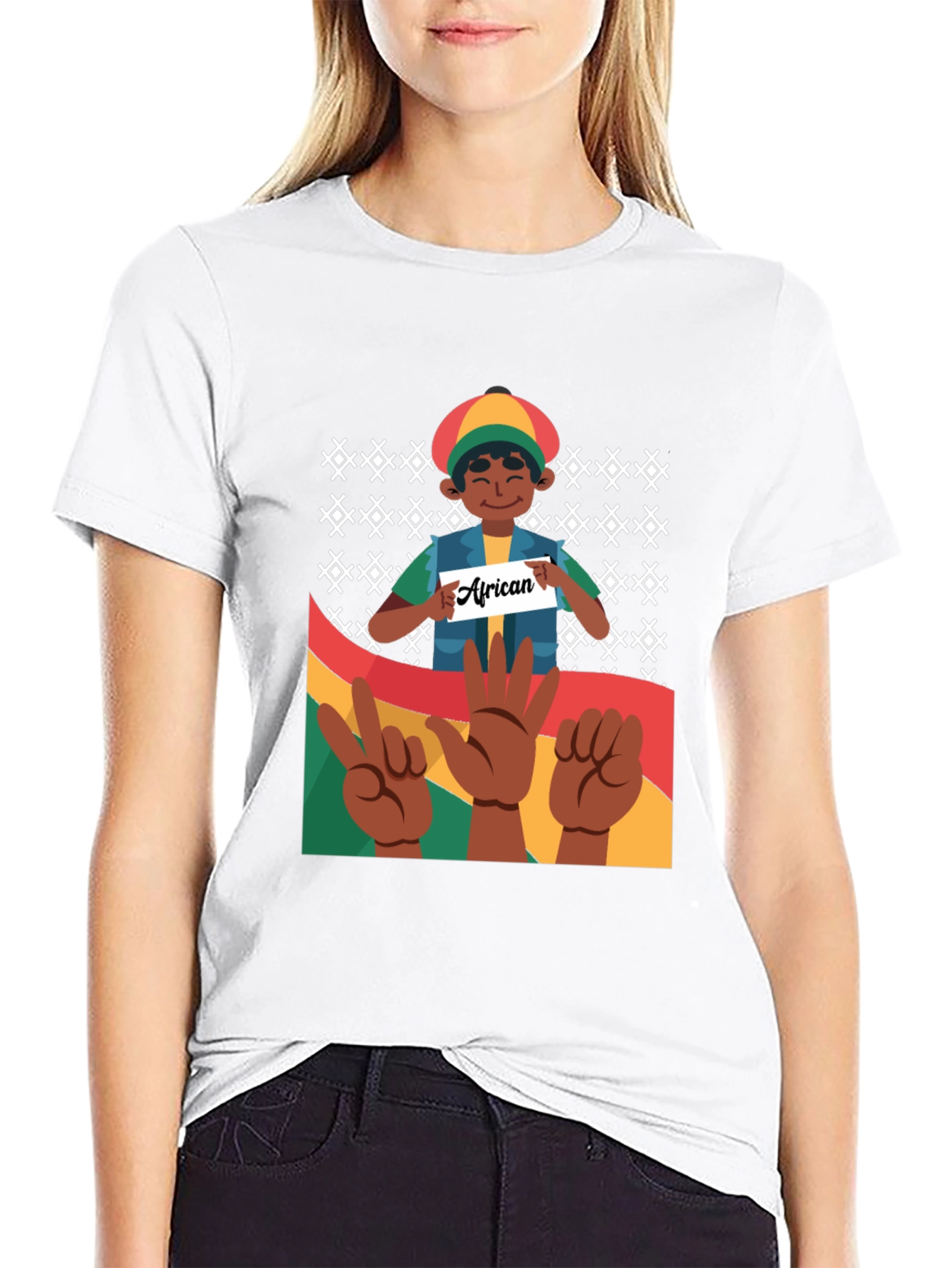 African Roots T-Shirt - Black Pride Tee
